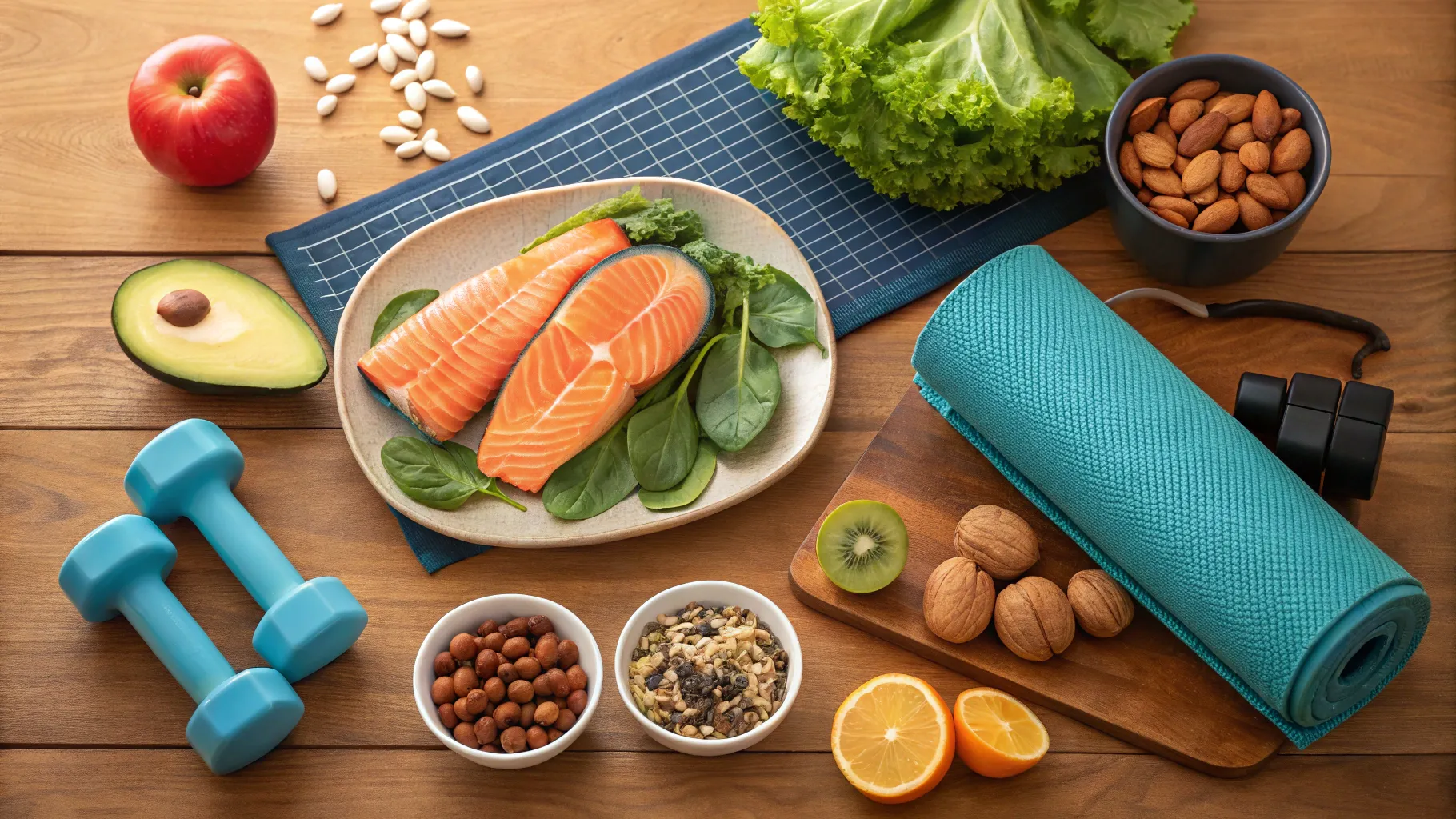 How to Balance your Thyroid Gland: A vibrant display of food supporting thyroid health.