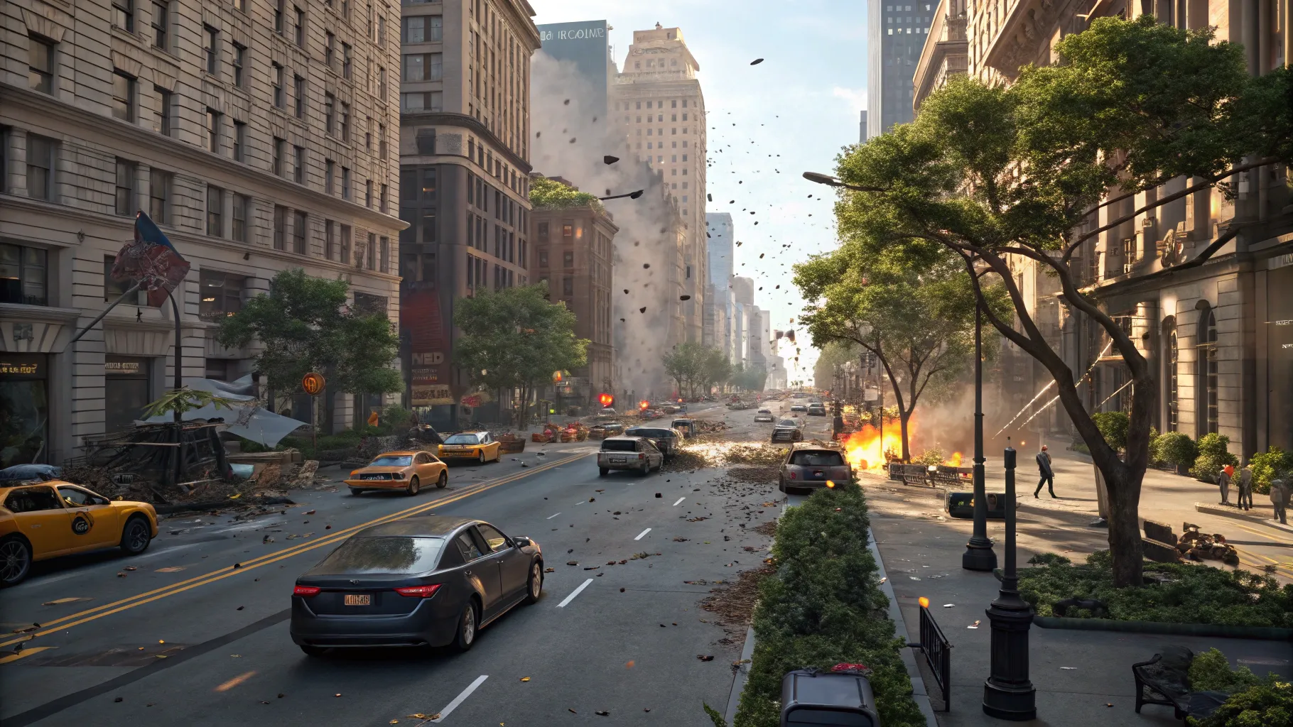 Hole.io Ultimate Player’s Guide: Black holes engulfing city objects in an urban battleground.