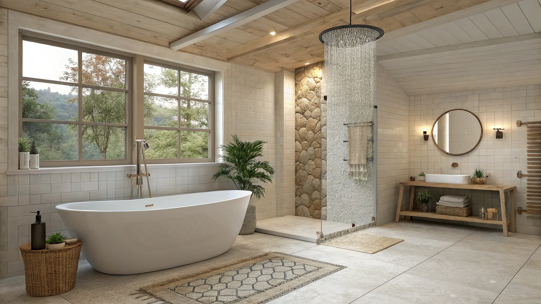 How much does bathroom renovation cost for a luxurious standalone tub and modern amenities?