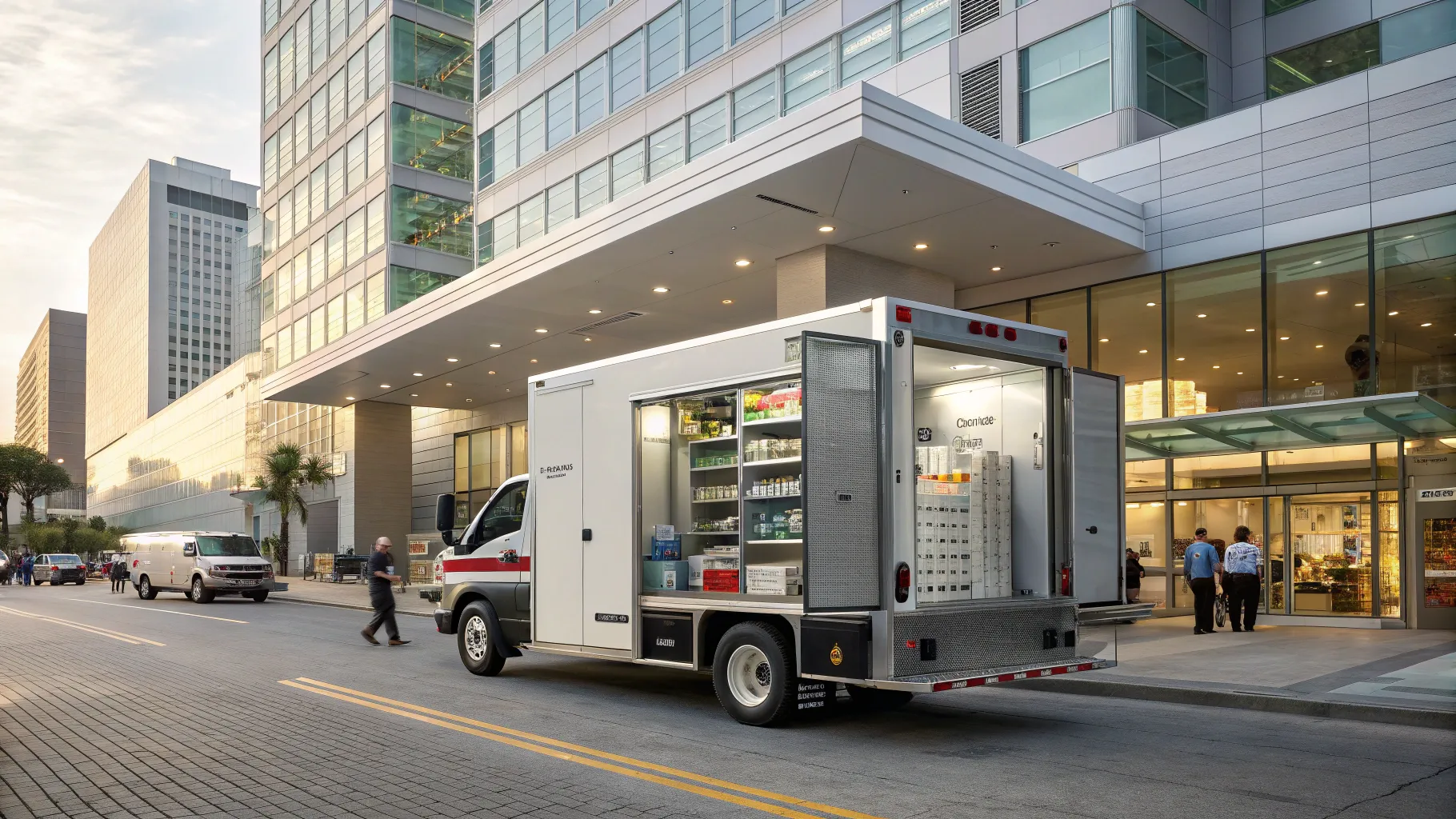 medicine delivery driver jobs transporting pharmaceuticals outside a healthcare facility.