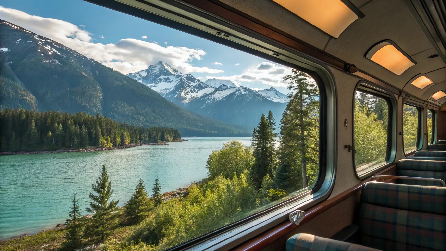Scenic Train Journey from Seattle to Alaska Amazing Views