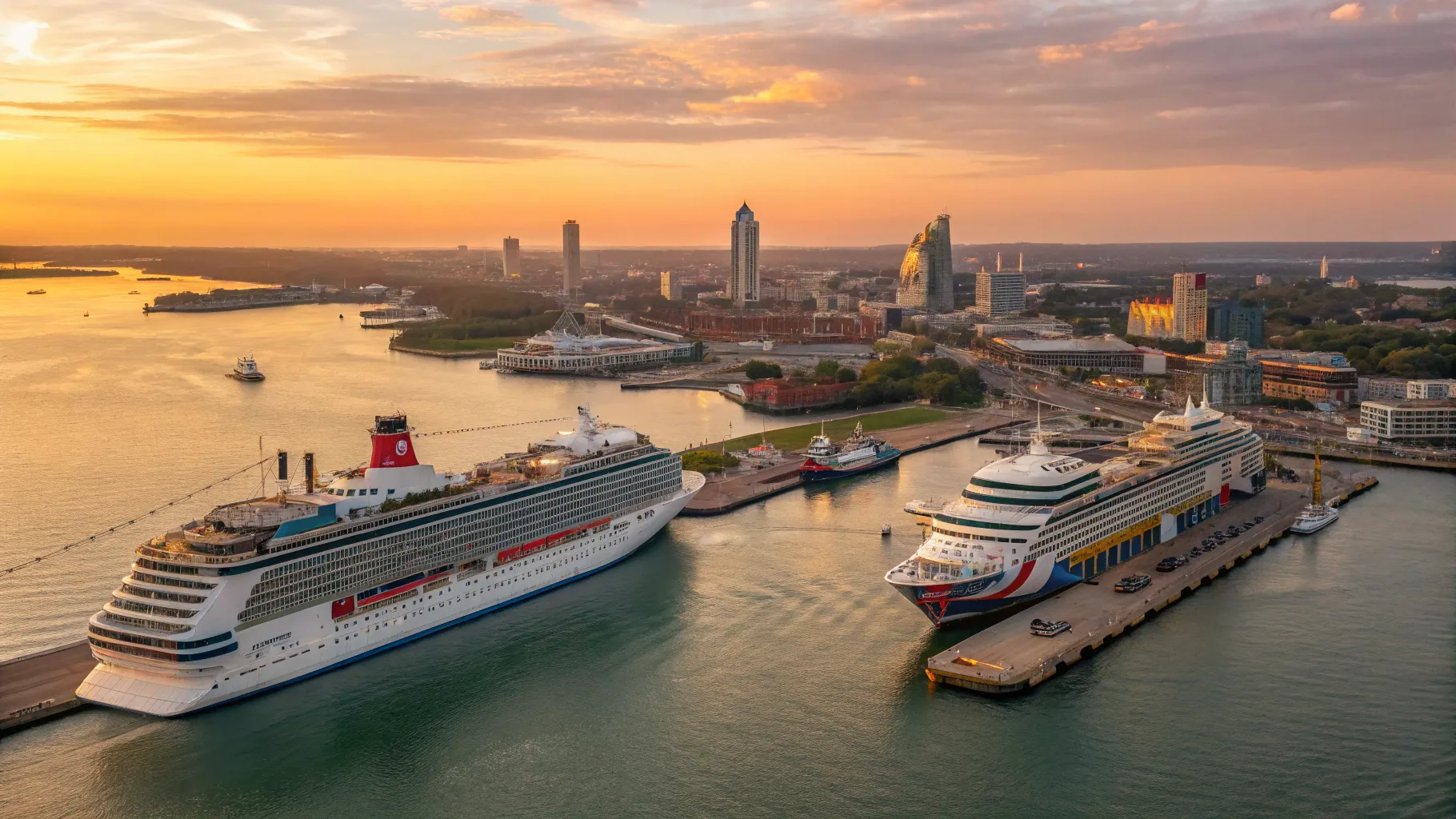 Southampton short cruises offer stunning views of ships at the vibrant port.