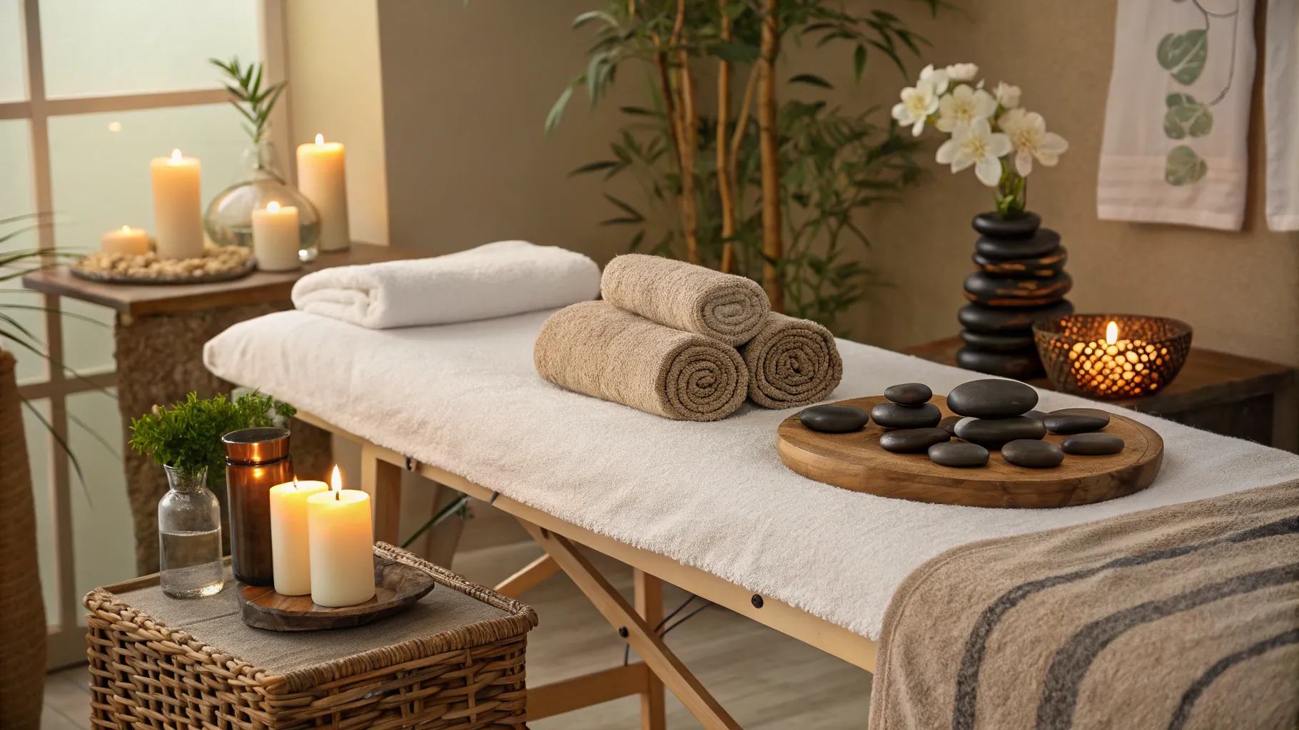 Unique Benefits of Russian Massage ambiance in a calming spa with massage essentials.