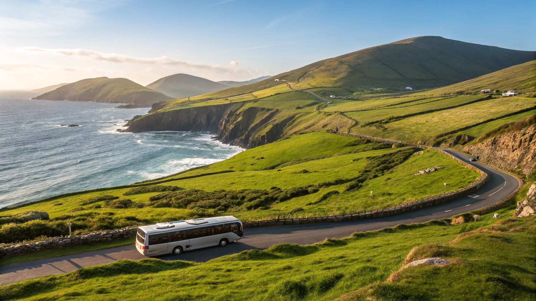 UK & Ireland Coach Tours feature stunning landscapes like the Ring of Kerry's coastline.
