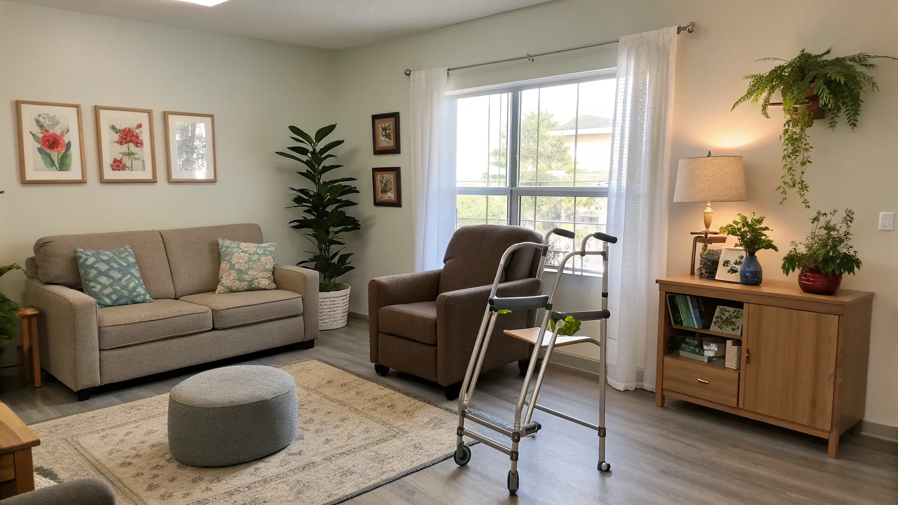 Understand Dizziness in Seniors: A cozy, safe living space designed for elderly comfort.
