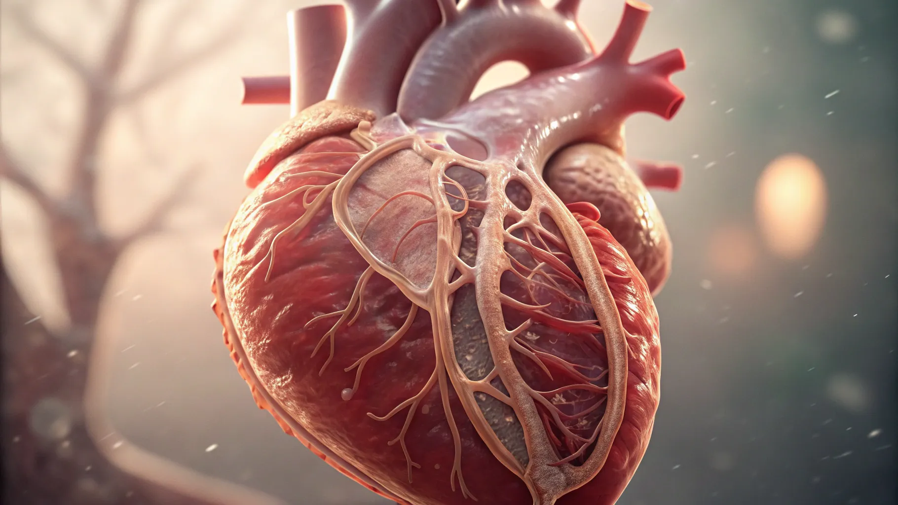 Aortic Valve Conditions and Treatments depicted through a detailed heart anatomy illustration.