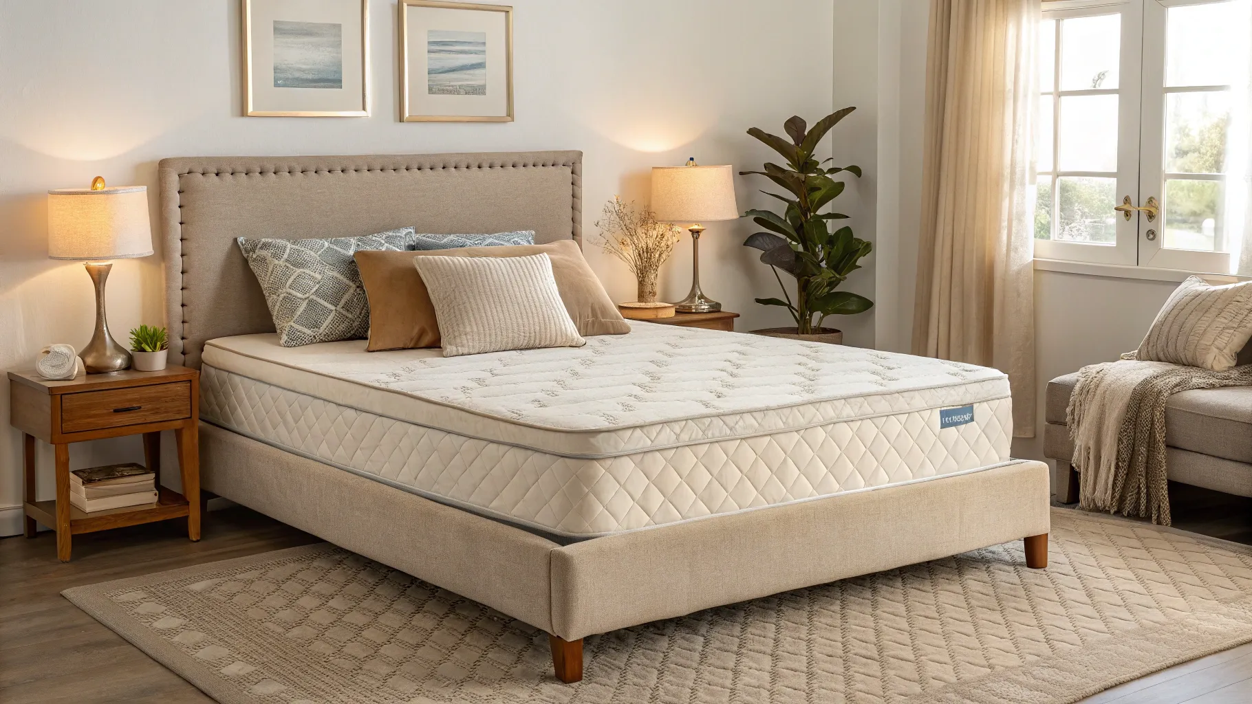 Best Sleep Positions for Lower Back pain, showcasing comfortable bedroom setups.