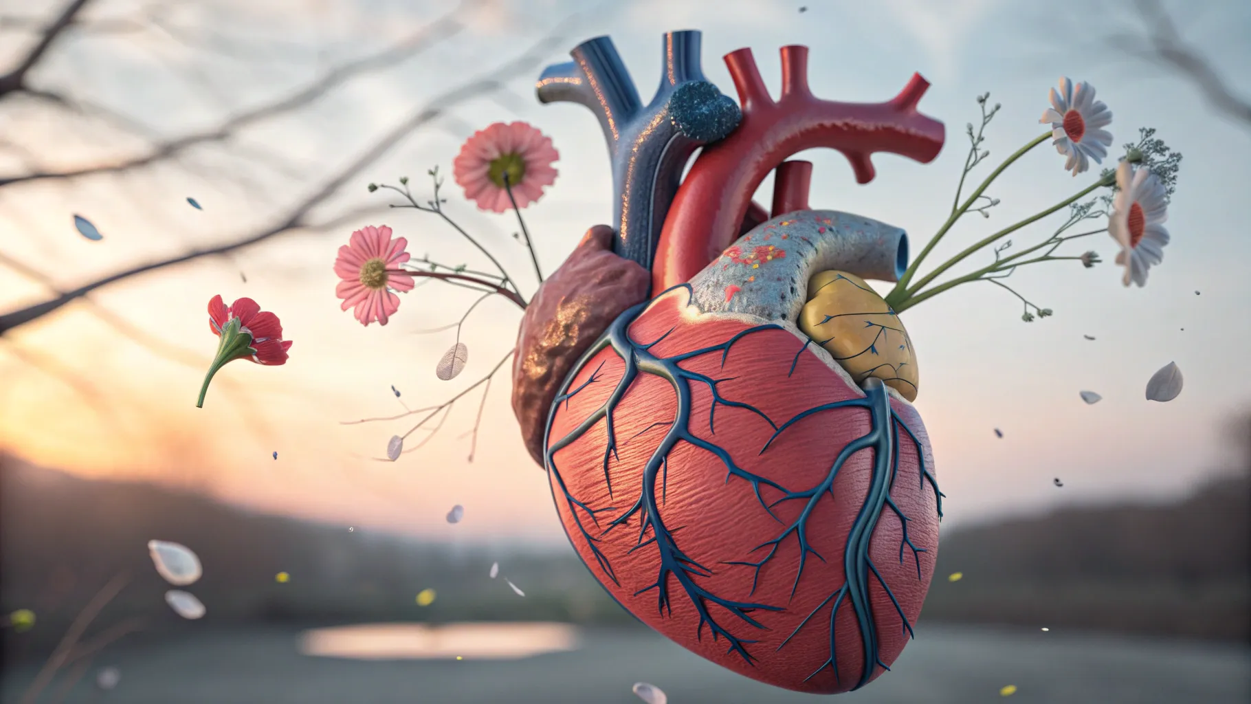 Broken Heart Syndrome, What is It and What Are the Symptoms; an artistic heart symbolizing turmoil.