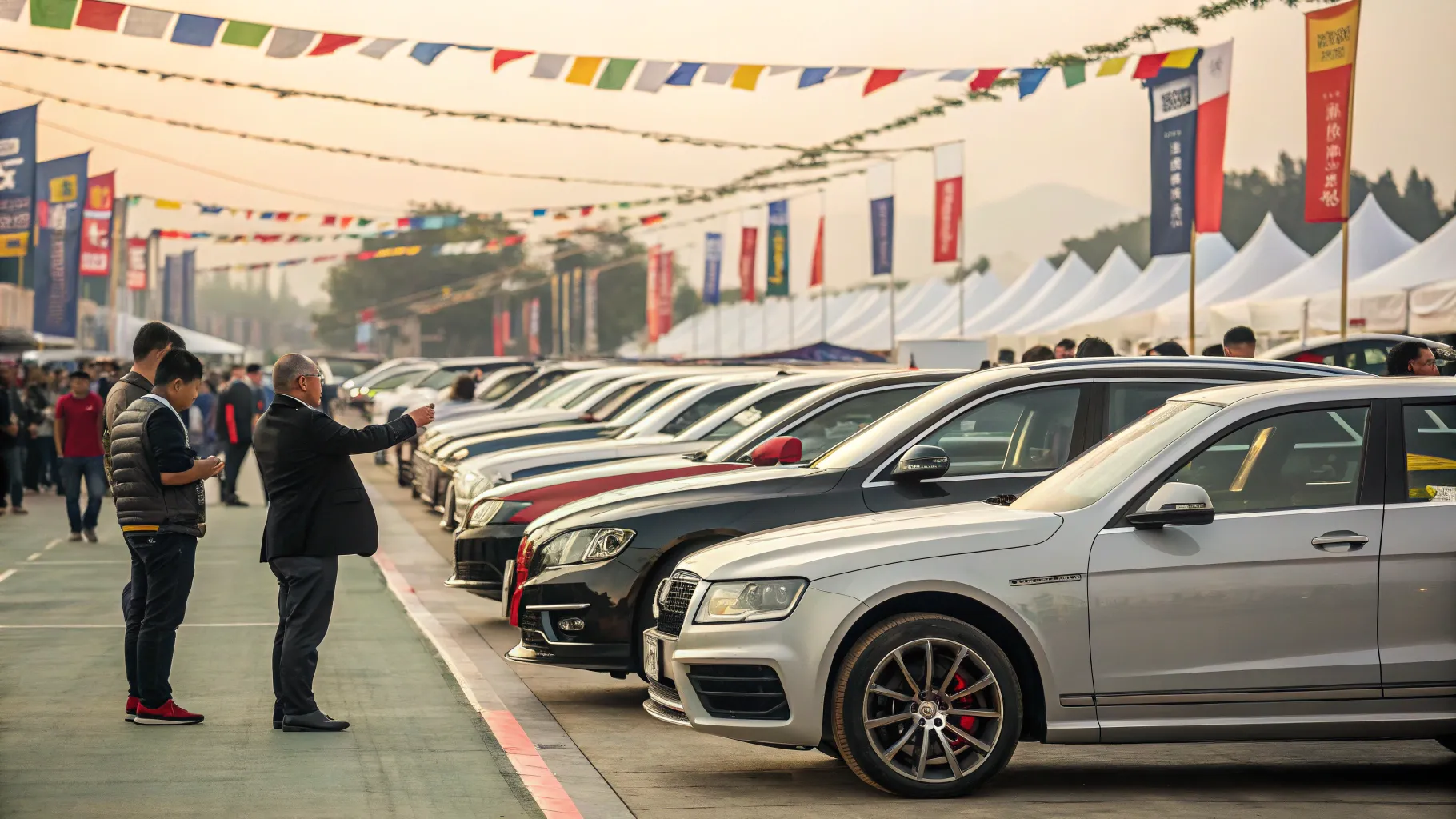 Seized cars auctions showcase diverse vehicles ready for bidding in an energetic atmosphere.