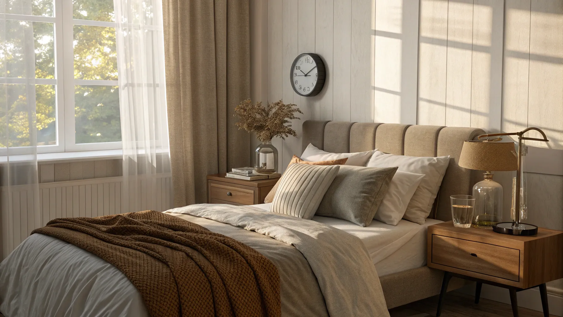 Daytime Sleepiness depicted in a cozy, sunlit bedroom perfect for relaxation.