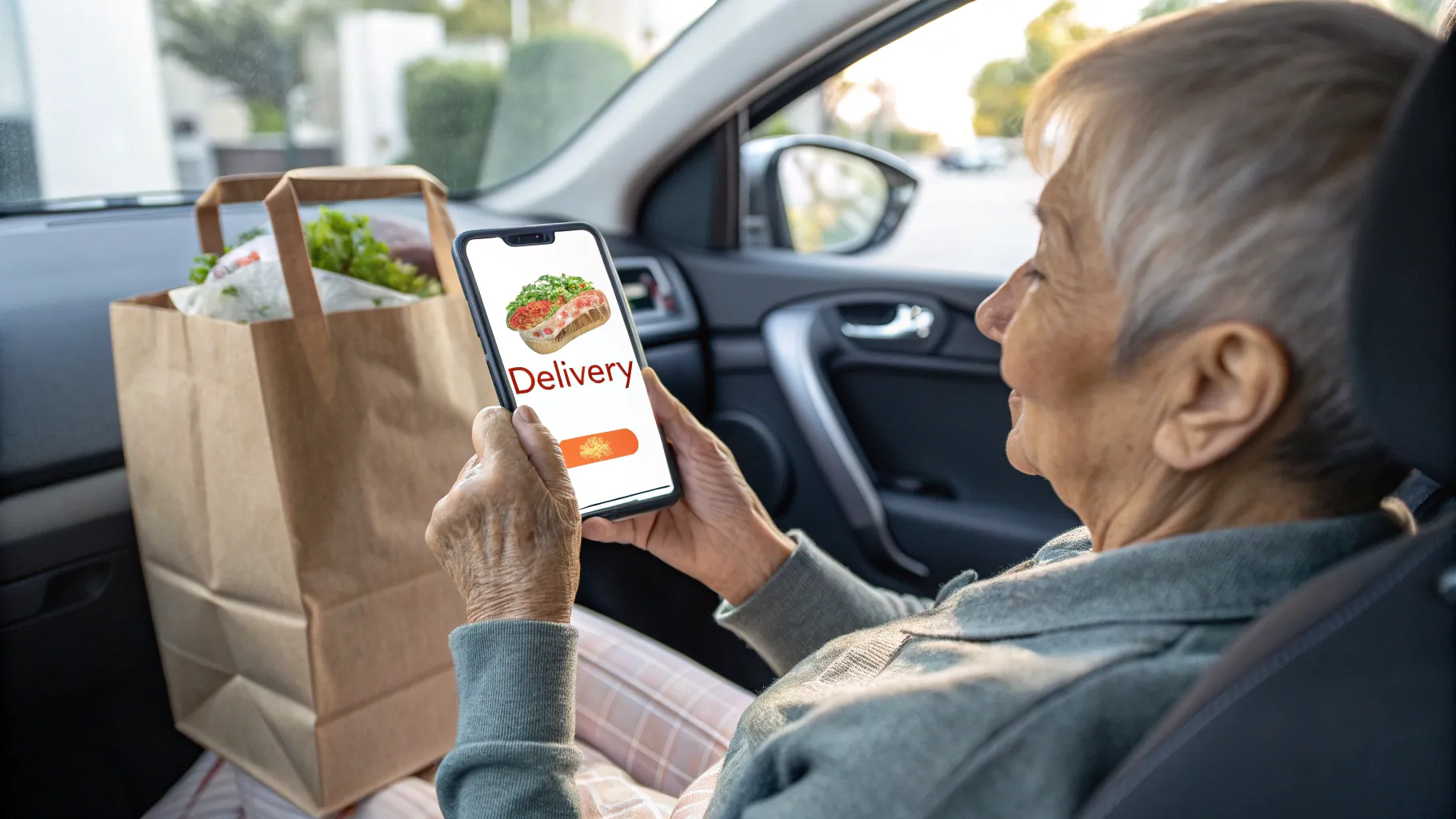 A Guide to Flexible Delivery Driver Jobs for Seniors in the United States: close-up of hands.