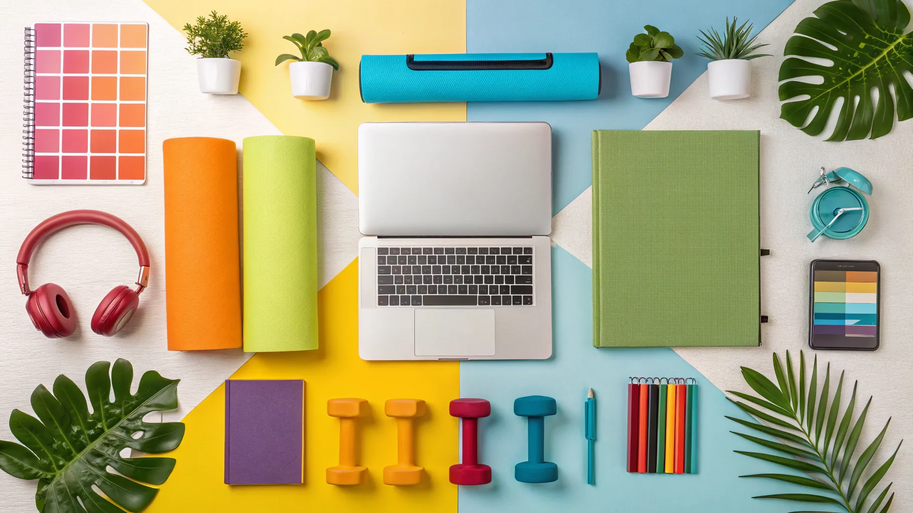 List of Popular Gen Z Jobs: A modern workspace showcasing diverse Gen Z careers without faces.