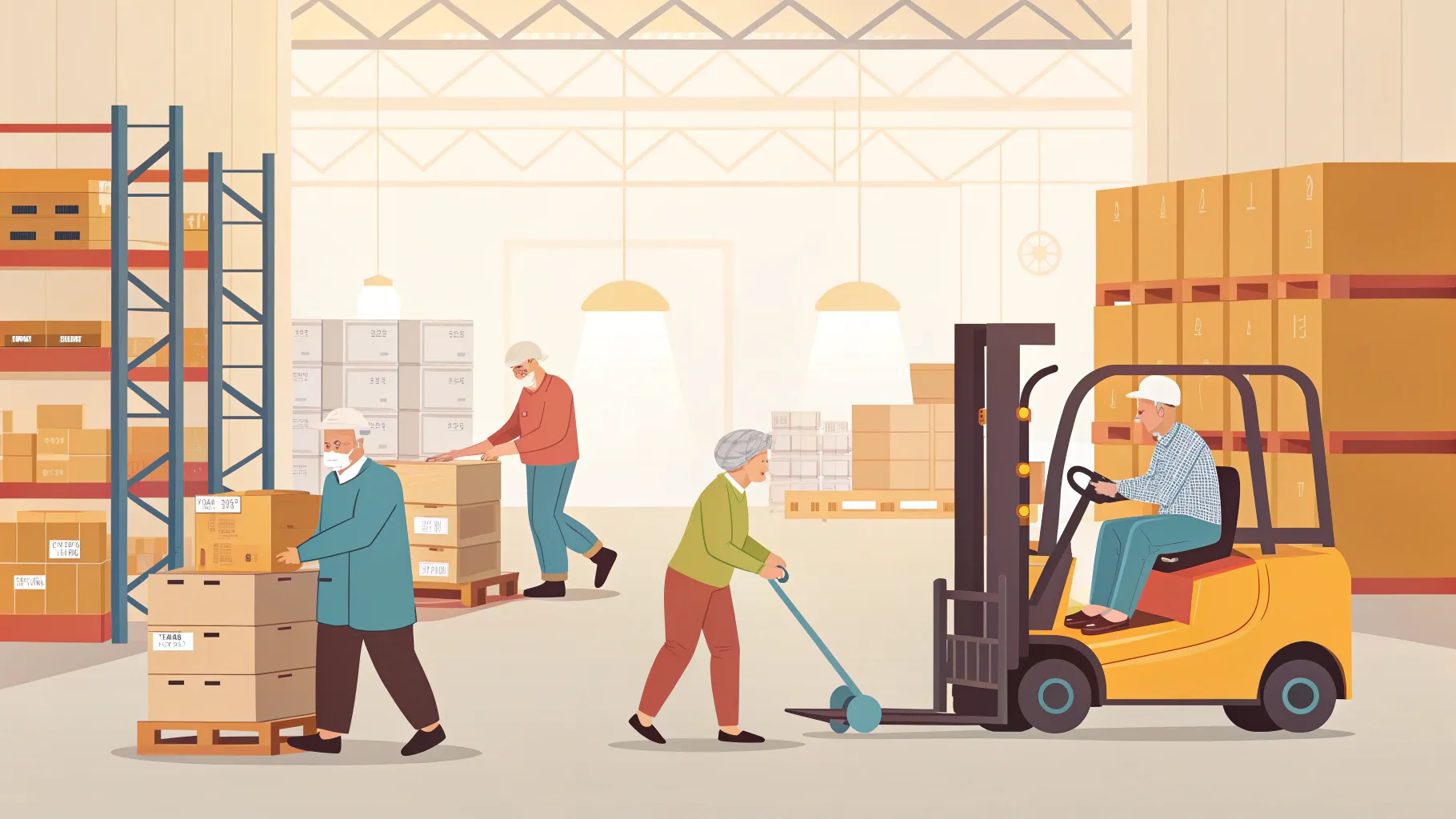 Read more about flexible warehouse jobs for seniors that promote active lifestyles and teamwork.