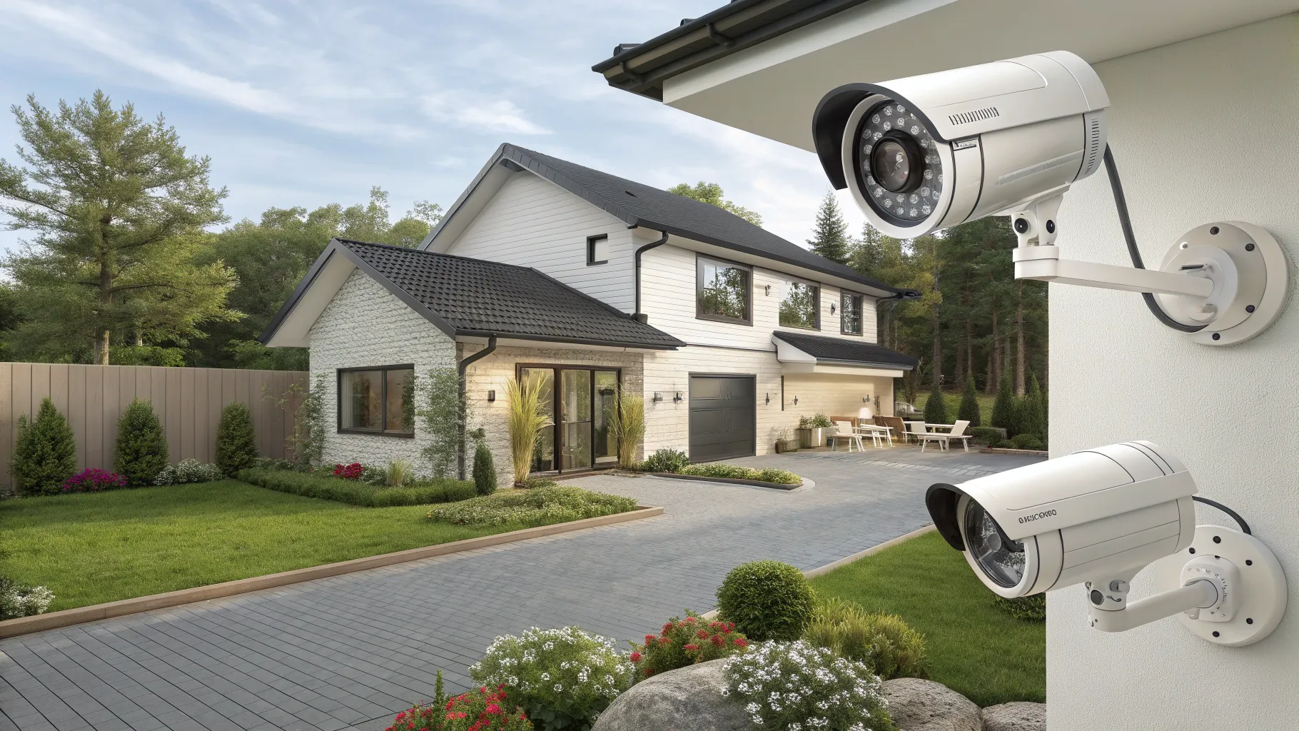 Everything you need to know before buying a home security camera: a secure home exterior.