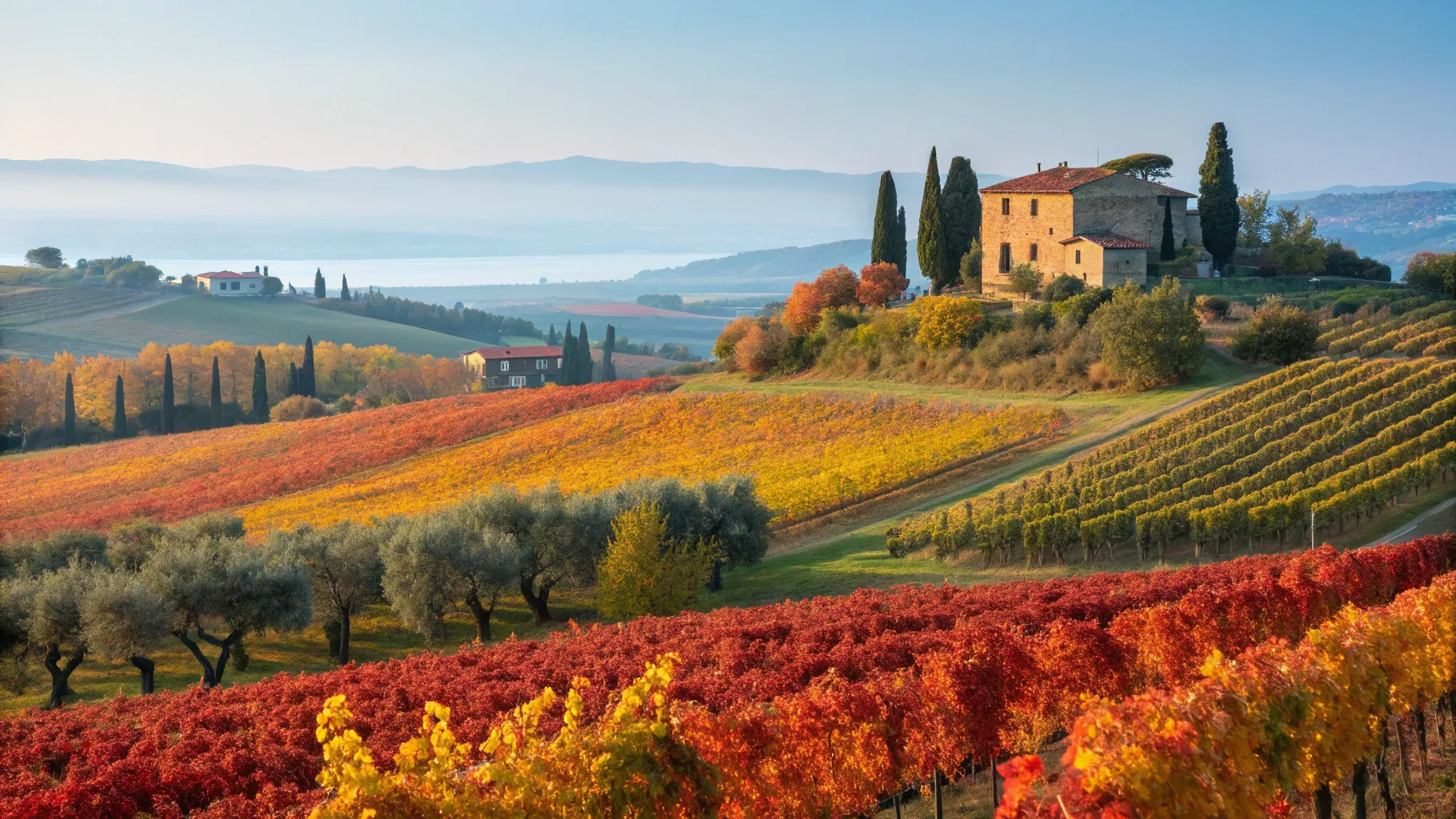 Is It Better to Visit Greece or Italy in Autumn? Contrast of Greek ruins and Tuscan hills.