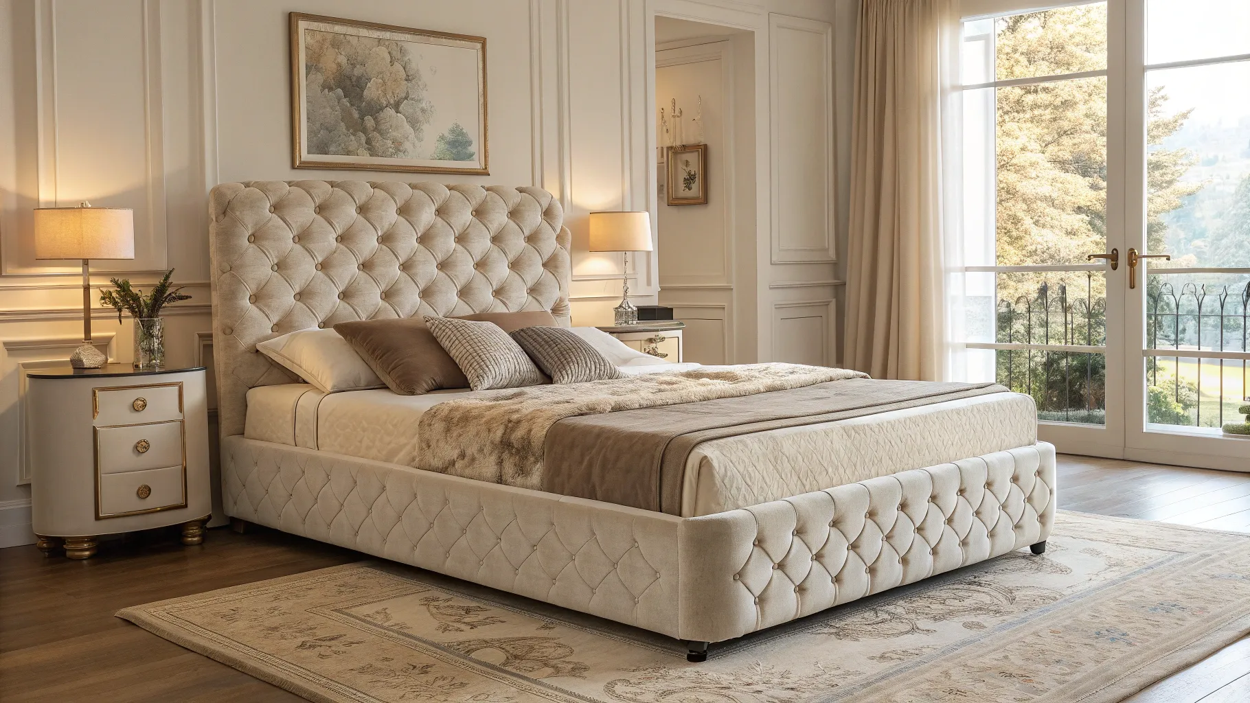 Is jelly bed comfortable? A serene bedroom showcasing a plush jelly mattress inviting sleep.