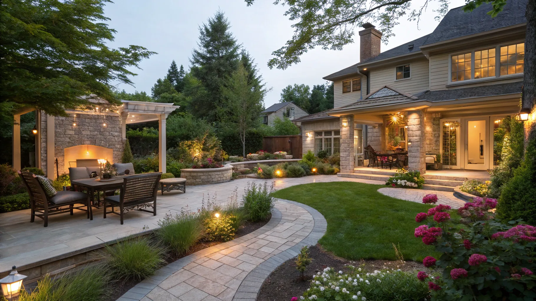 Discover landscaping services for your Backyard with a stunning garden oasis.