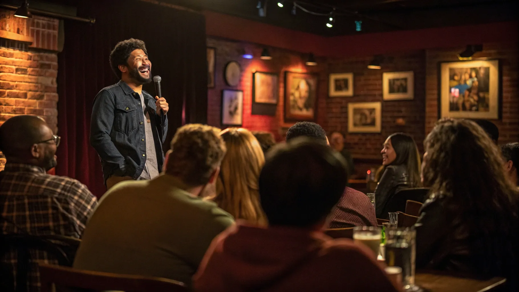 IS Laughing good for your heart health: Audience enjoying a lively clinic comedy session