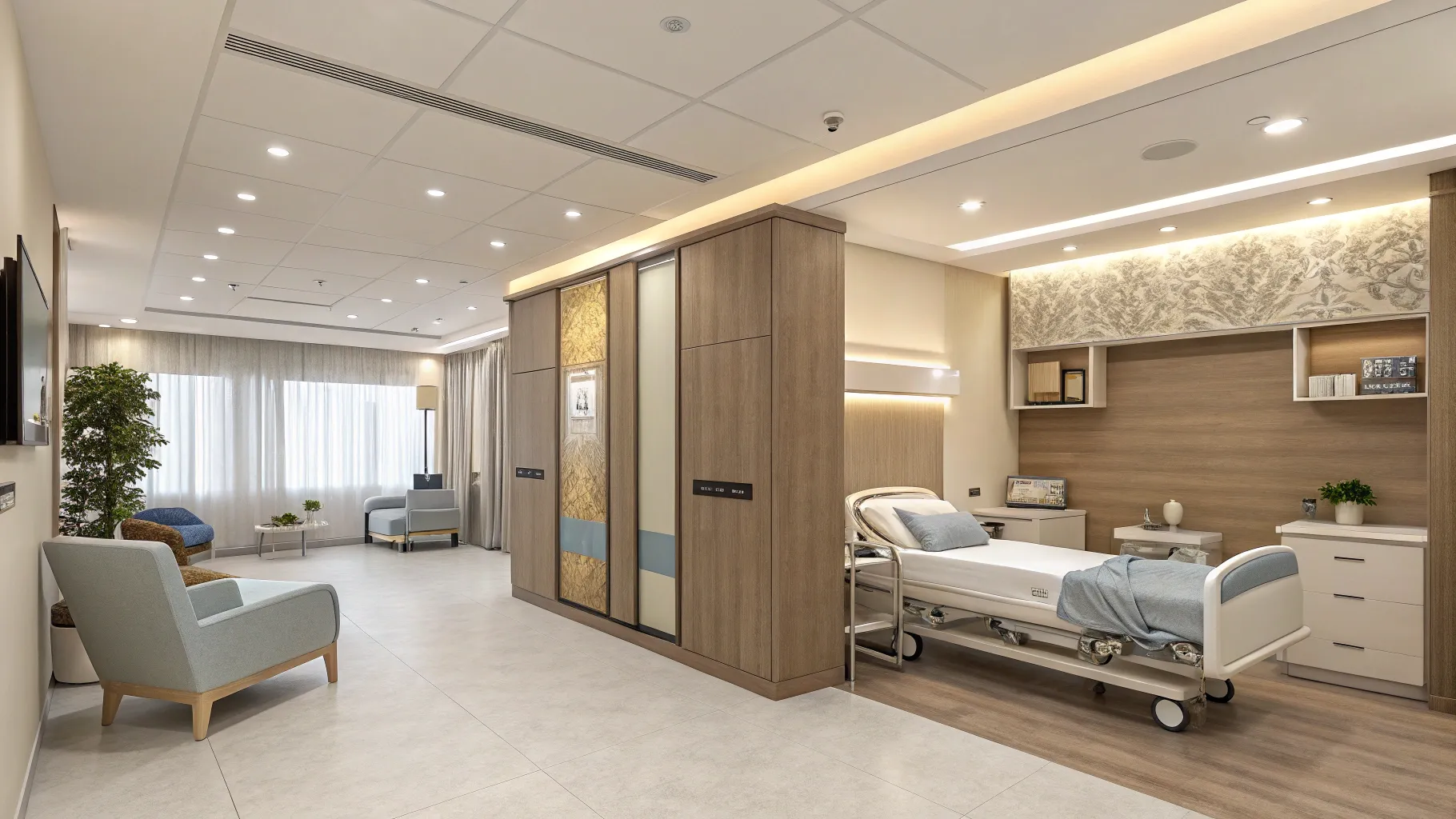 Clinics for Sperm Donation in the U.S. featuring a modern, serene donation room.