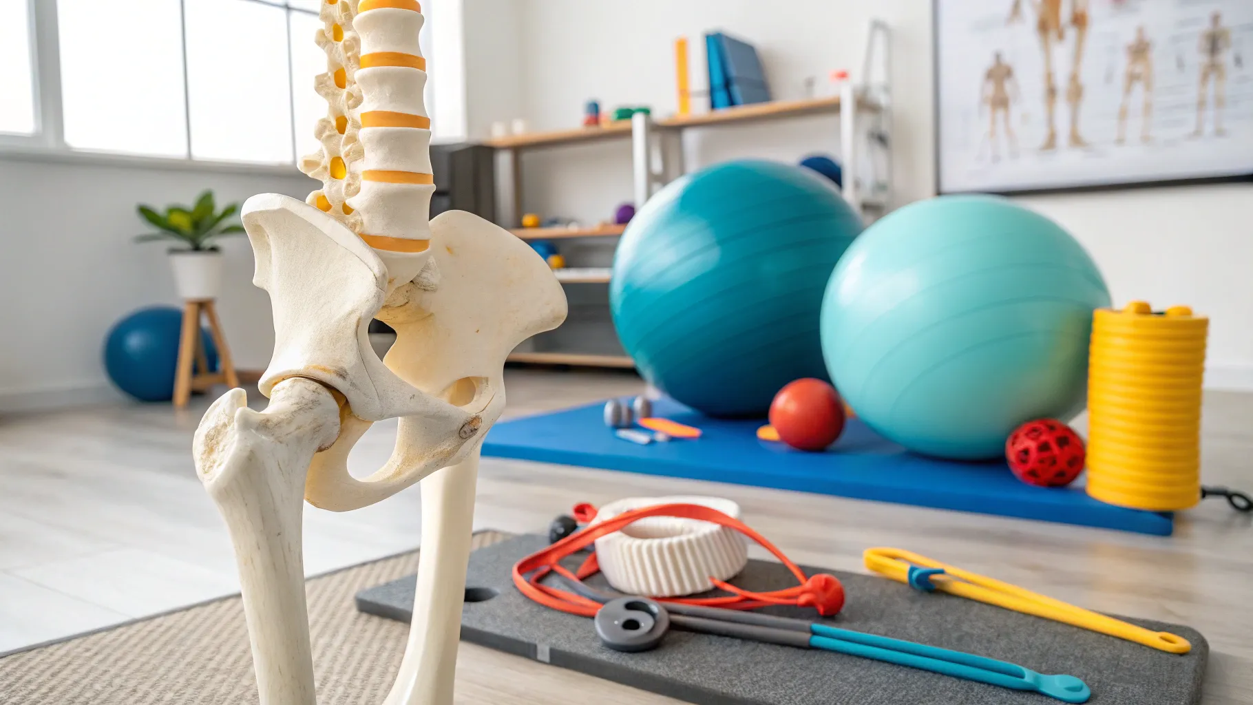 What are the most common problems after hip replacement surgery? Rehabilitation scene.