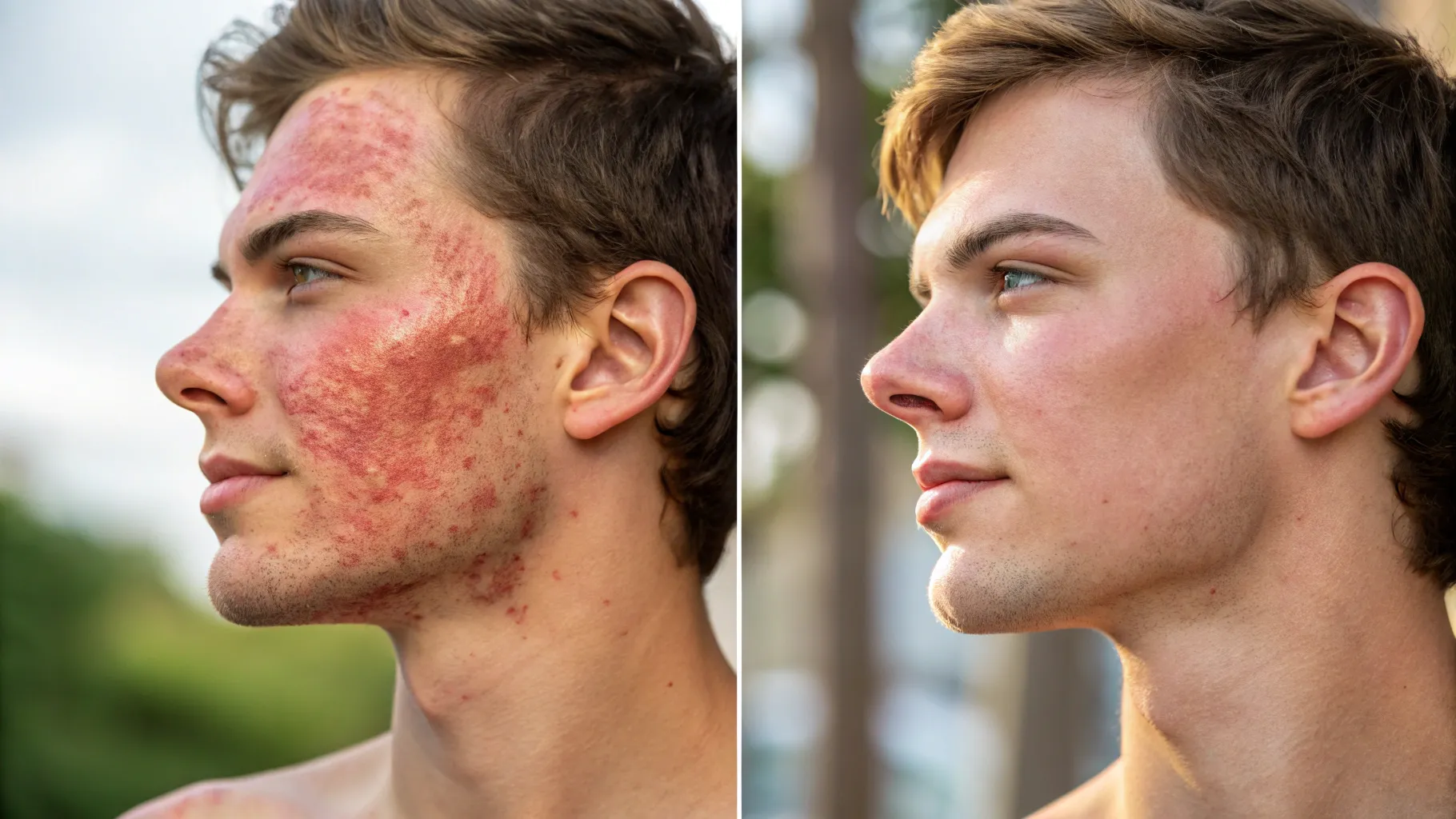 Differences Between Rosacea and Sunburn Symptoms Explained
