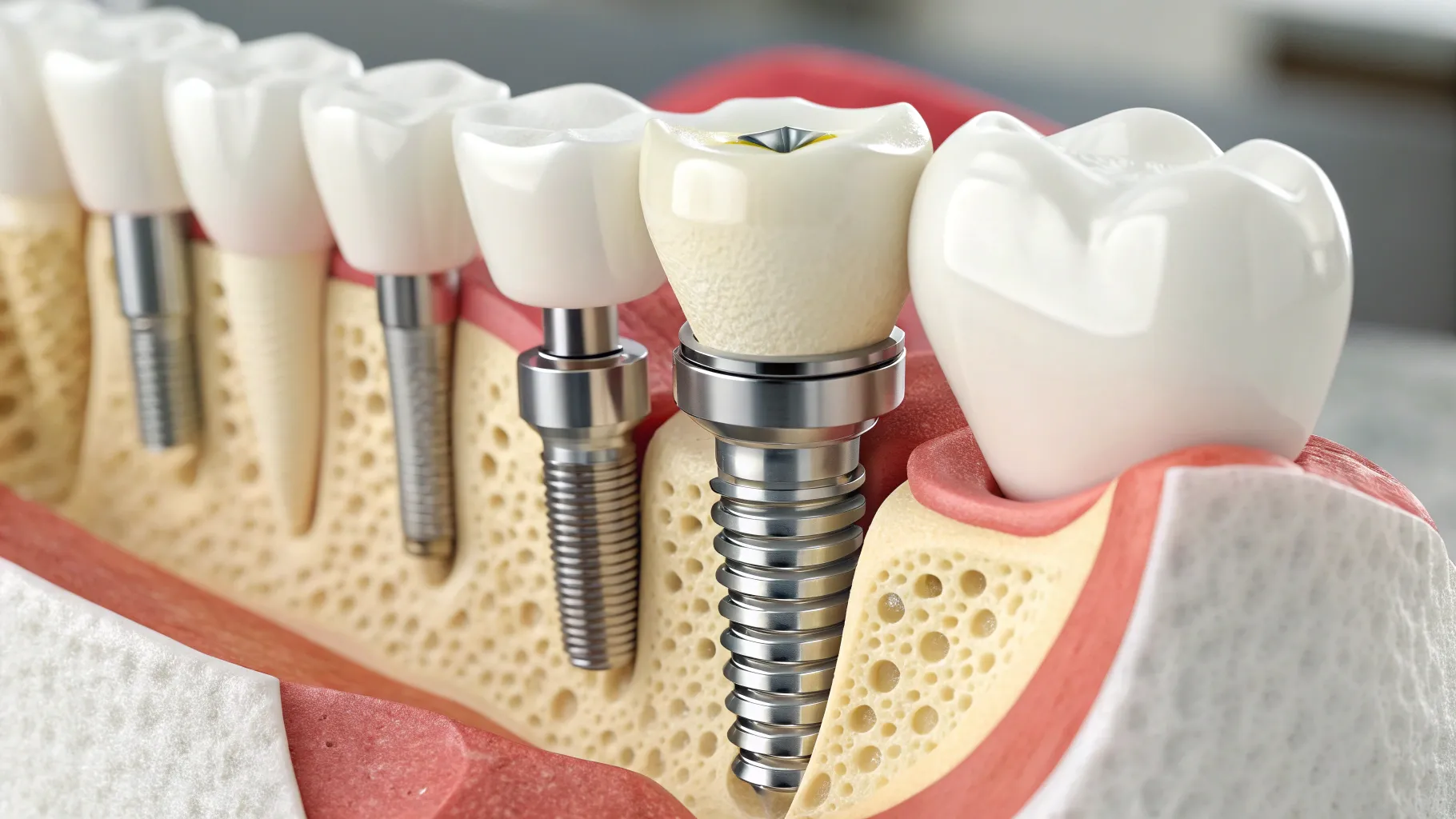 Benefits of Screwless Dental Implants: advanced technology in dental care setting.