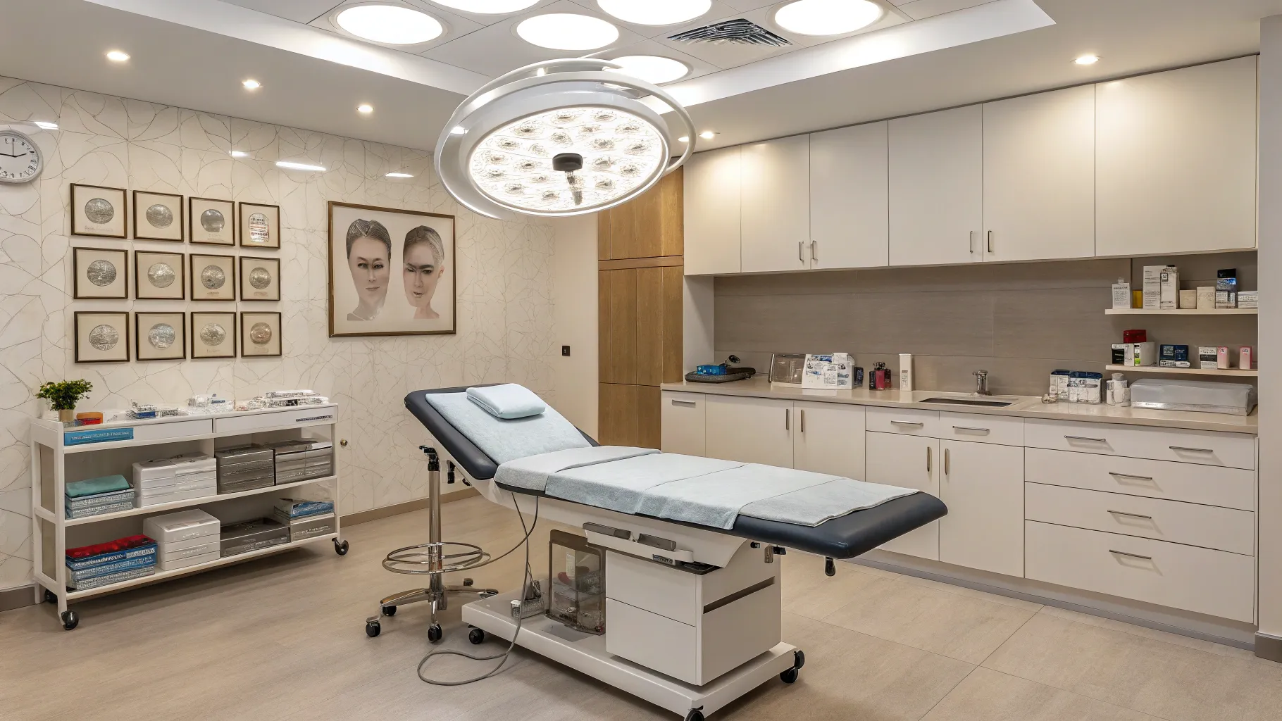 areola size correction options in a modern clinical environment, conveying care.