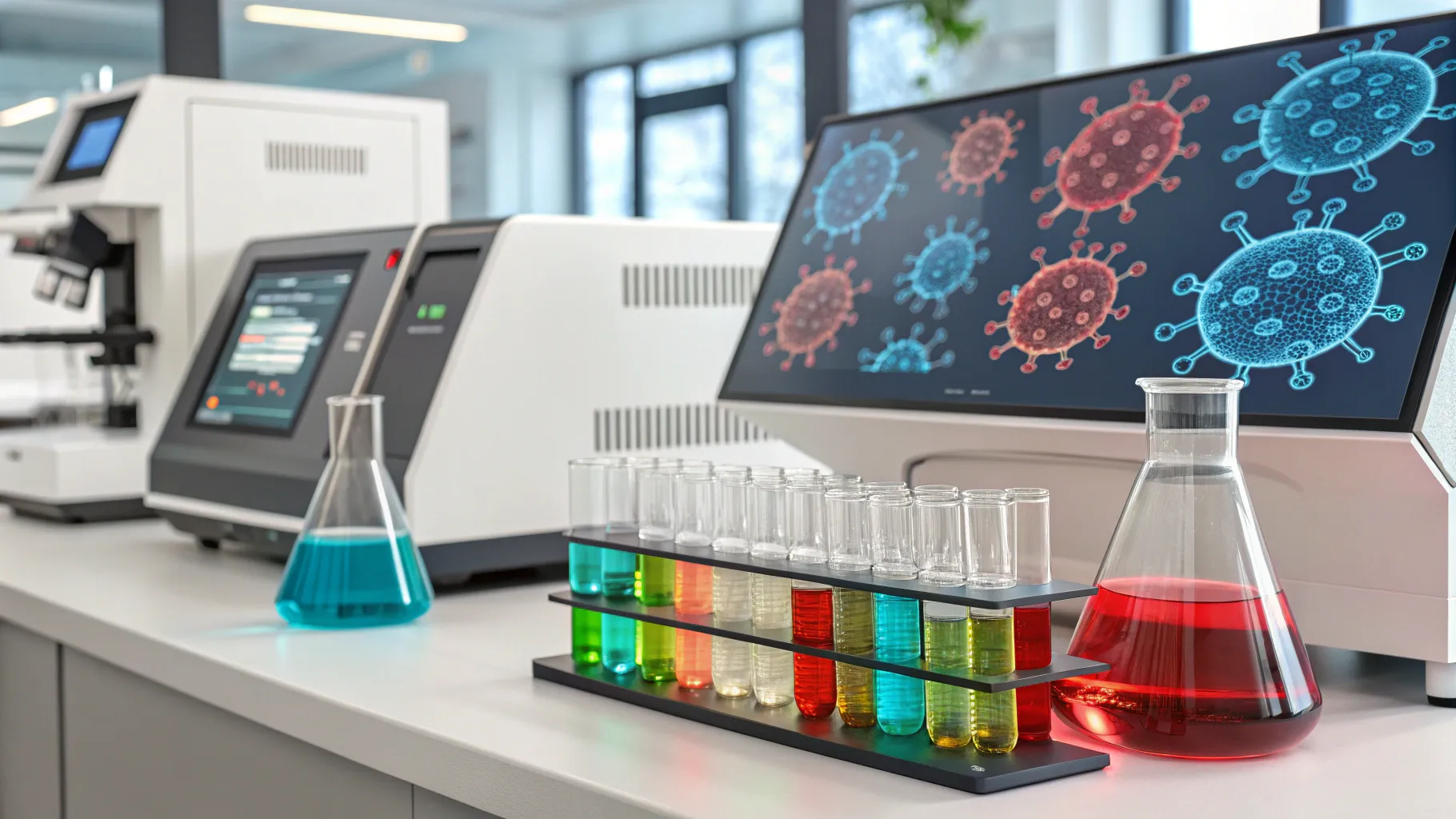 Targeted Therapy for Lung Cancer: Lab of advanced genetic research and therapy innovations.