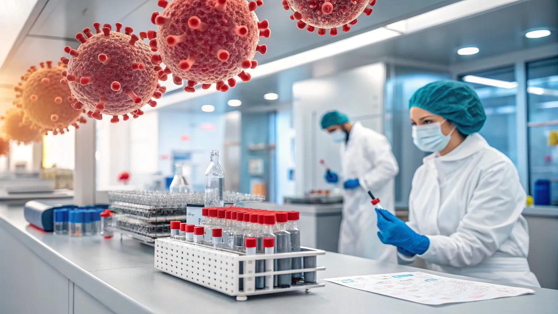 Multiple Myeloma Treatment research lab featuring advanced therapies and equipment.