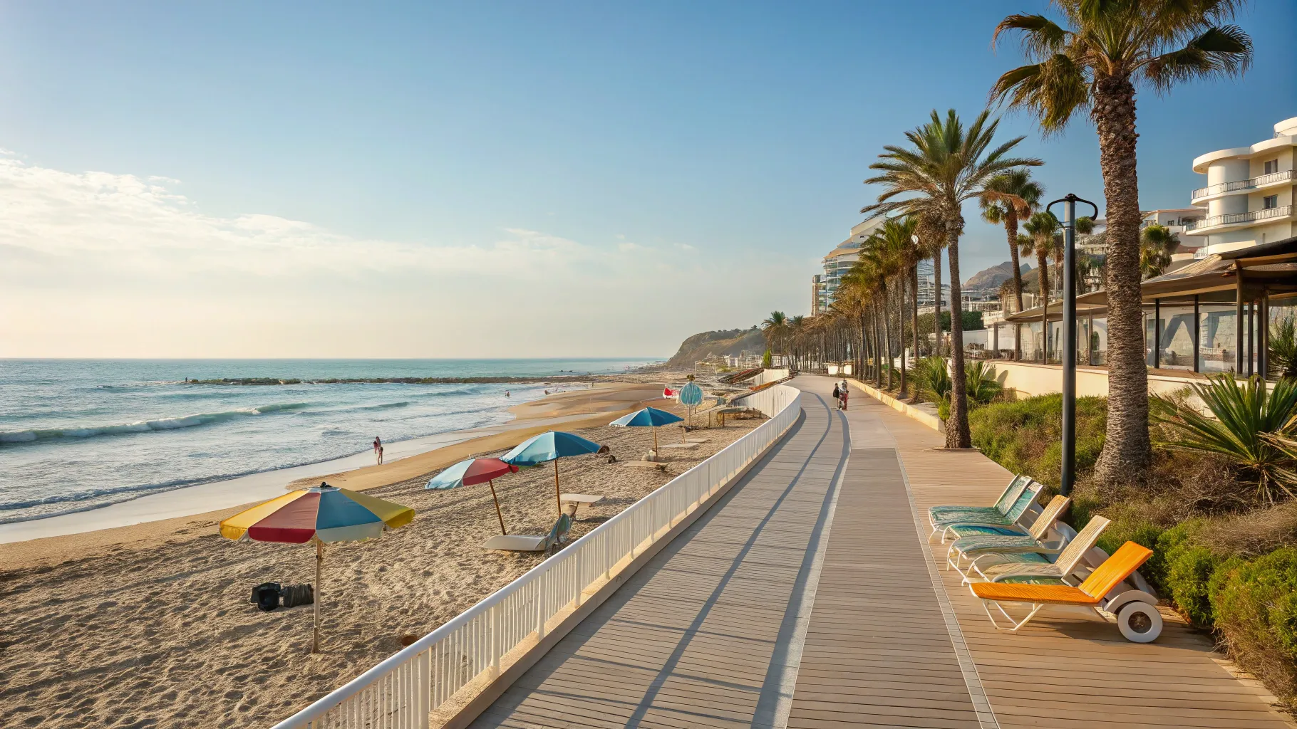 Vacations for Seniors who prefer easy walking at a peaceful beach resort with boardwalk.