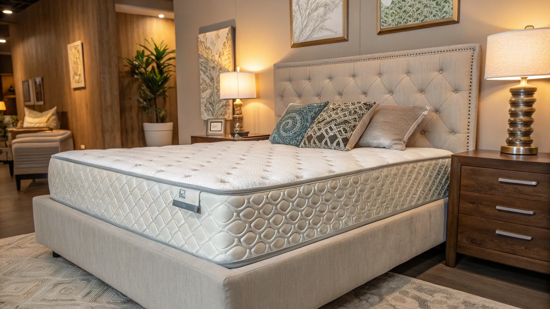 Descubre los hechos sobre los colchones de cama de gel: a cozy bedroom with gel mattress.