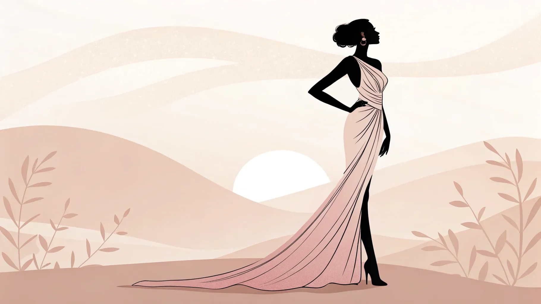 por qué las areolas más pequeñas son más atractivas, elegant silhouette with soft lighting.