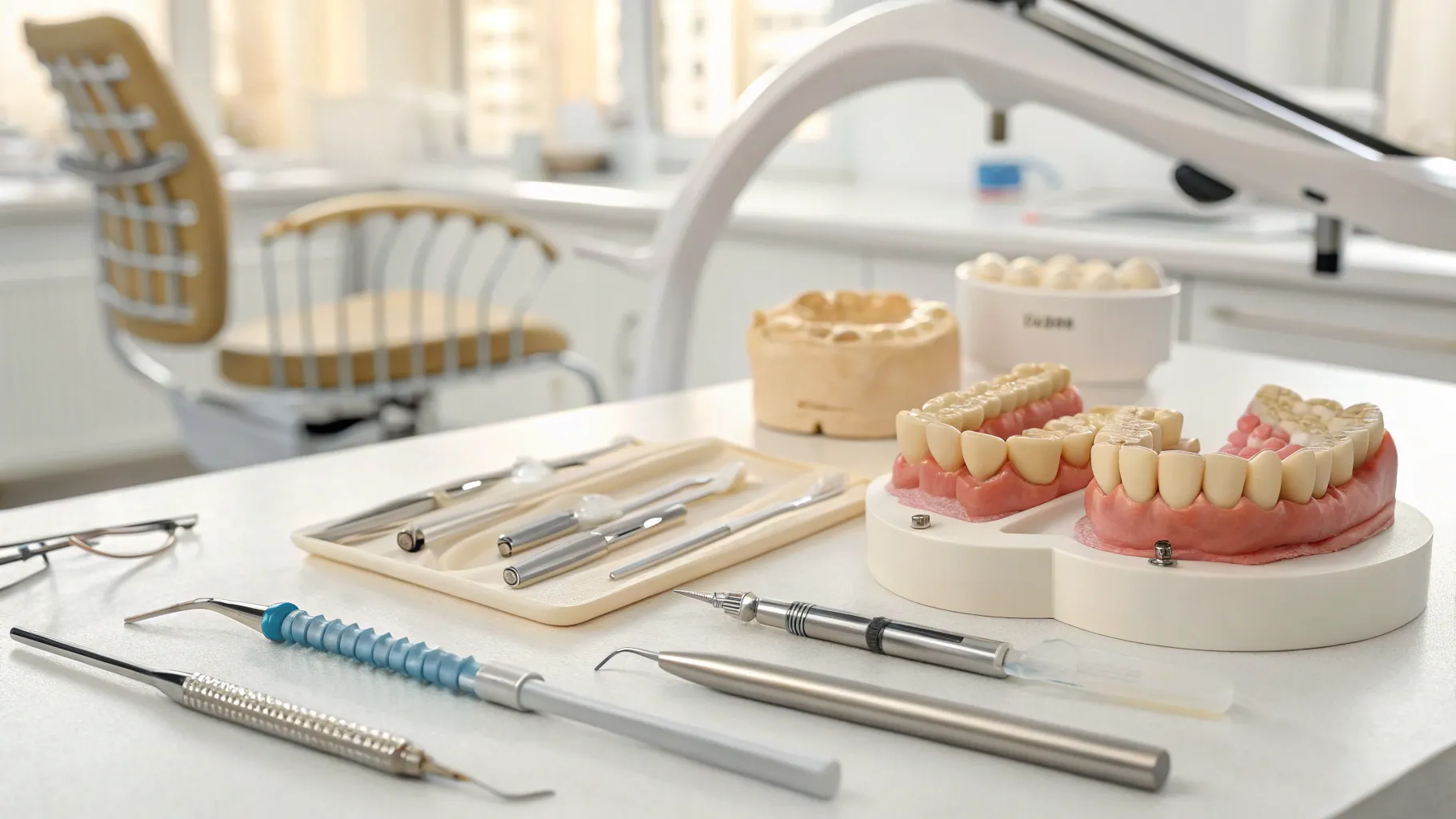 Información sobre clips dentales y prótesis parciales