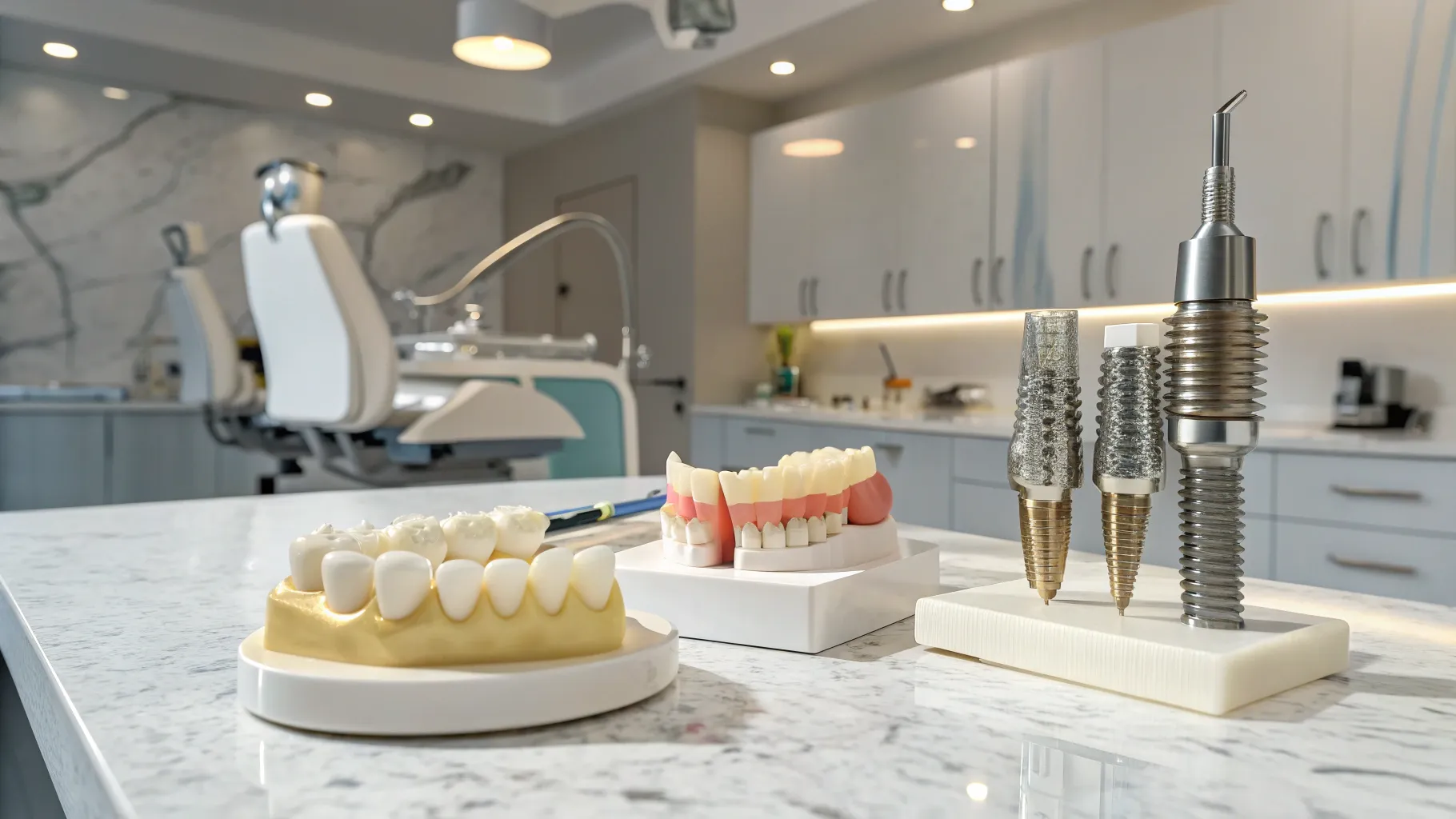 Dientes postizos asequibles: una guía sobre carillas e implantes en dentista moderno 2025.