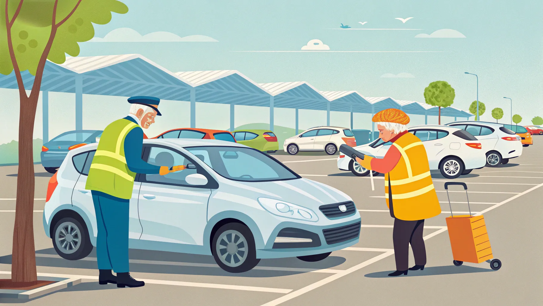 Guía de Trabajos para Seniors en Estacionamiento