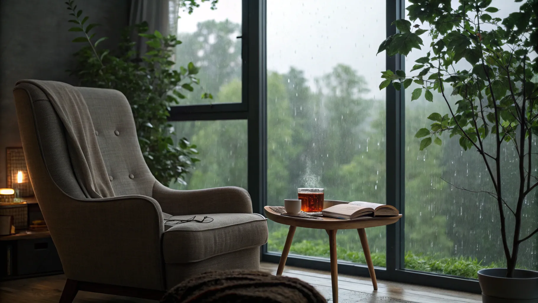 Comprender la ansiedad: 10 señales clave que debes reconocer, tranquil rainy day setting.