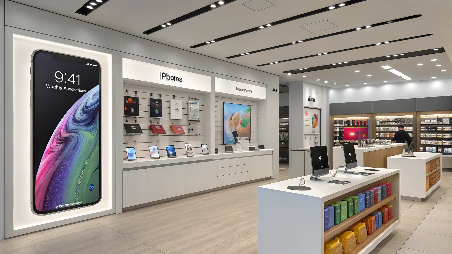 5 façons d’acheter un iPhone en France : un guide complet - electronics store interior.