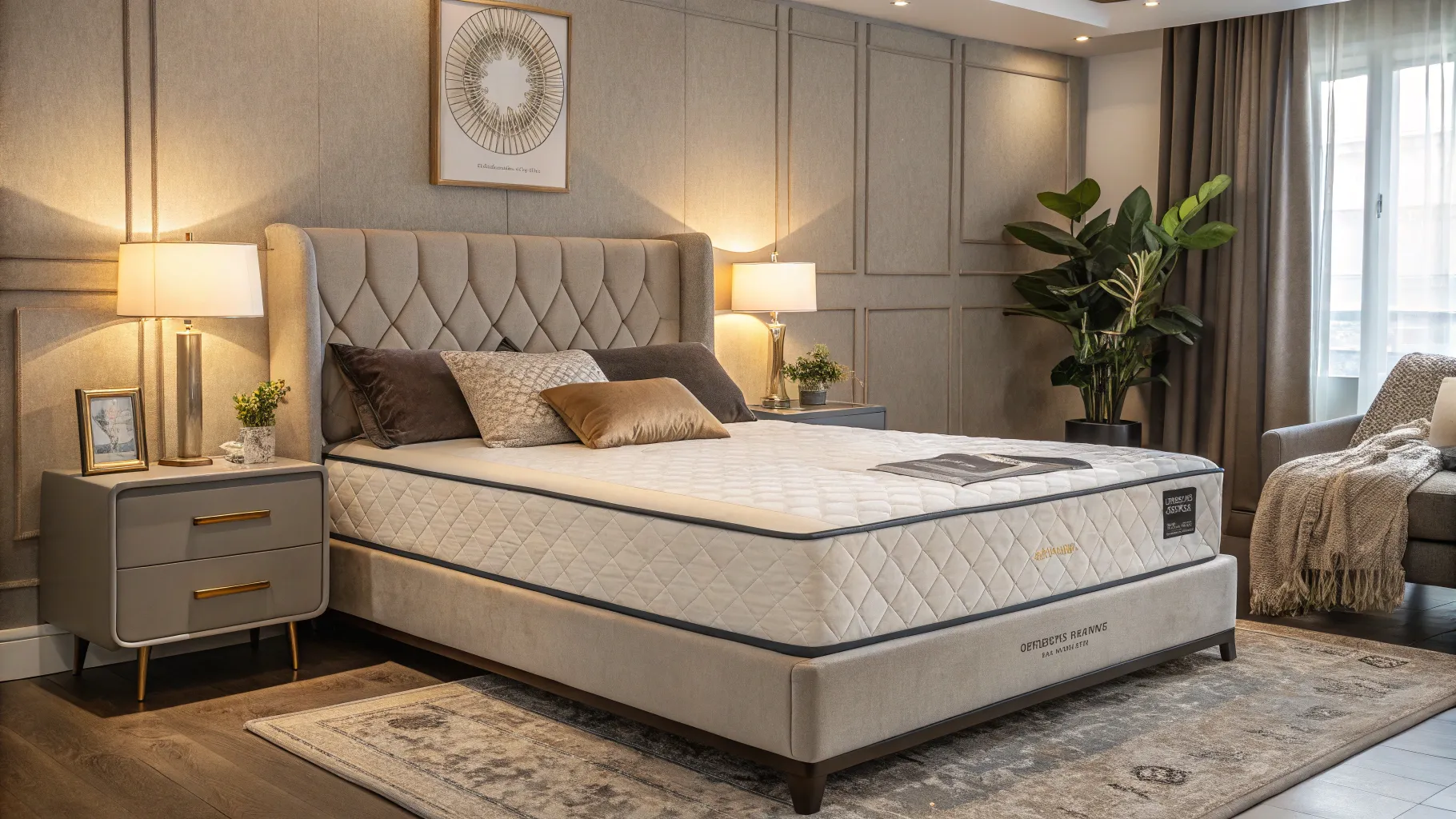 Découvrez les faits sur les matelas en gel, un lit confortable et élégant dans une chambre.