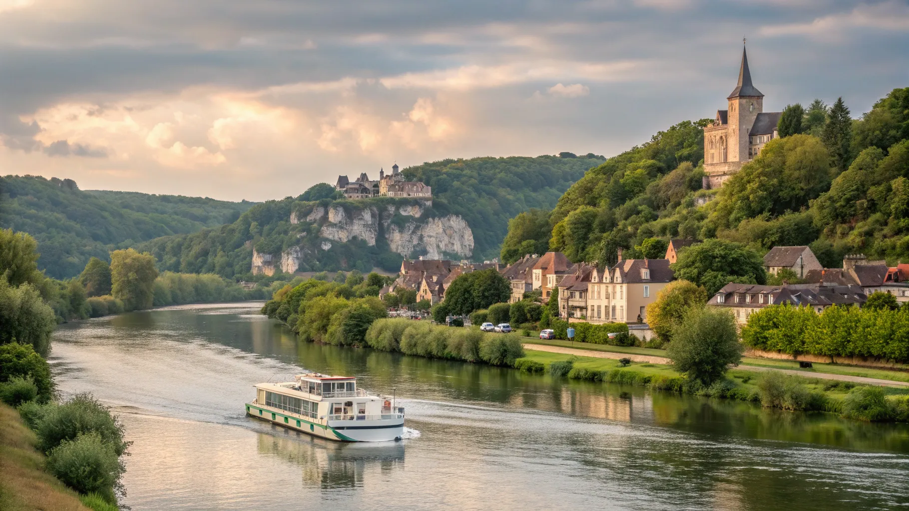 Découvrez les croisières fluviales de Honfleur à Paris : une expérience inoubliable sur la Seine en 2025. Scenic river cruise on the Seine. 