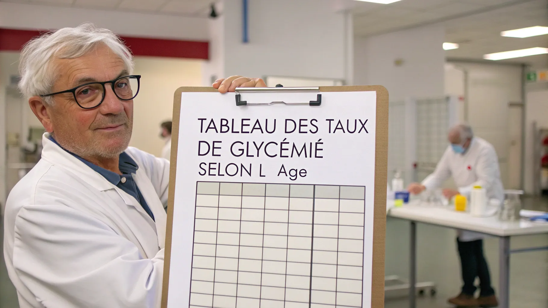 Tableau des taux de glycémie selon l'âge: Valeurs de référence et suivi