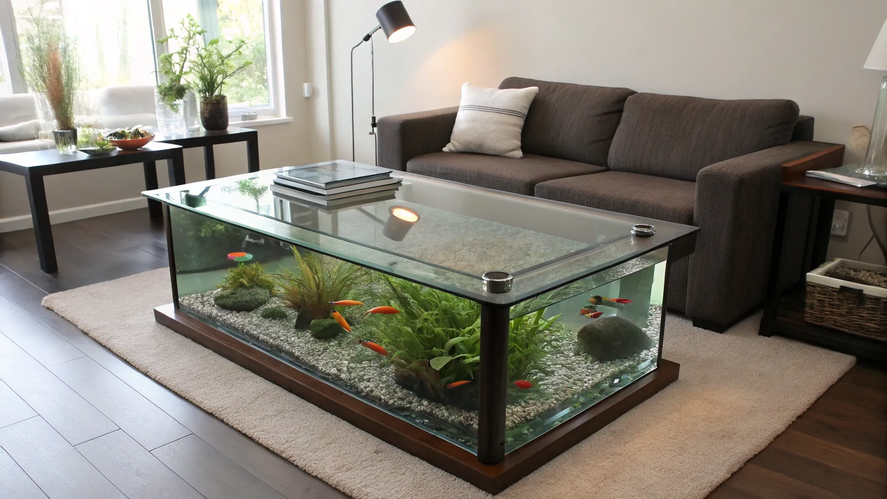 Découvrez la Table Basse Aquarium Qui Change Tout