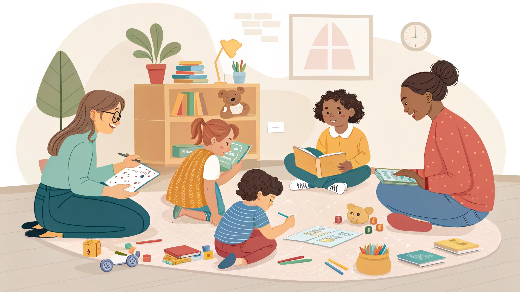 Reconnaître les signes de l’autisme chez les enfants et les adultes, showing diverse interactions.