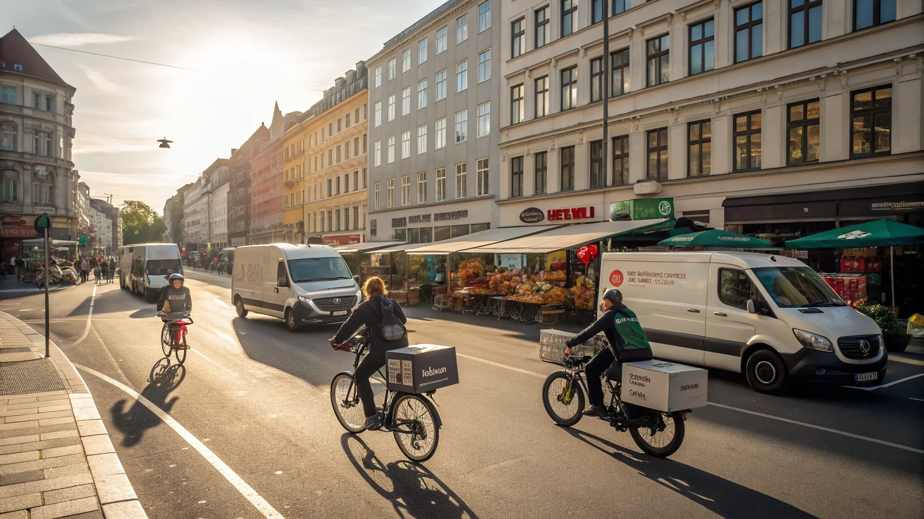 Explorez les types d’emplois de livraison en 2025, showcasing busy delivery activity.