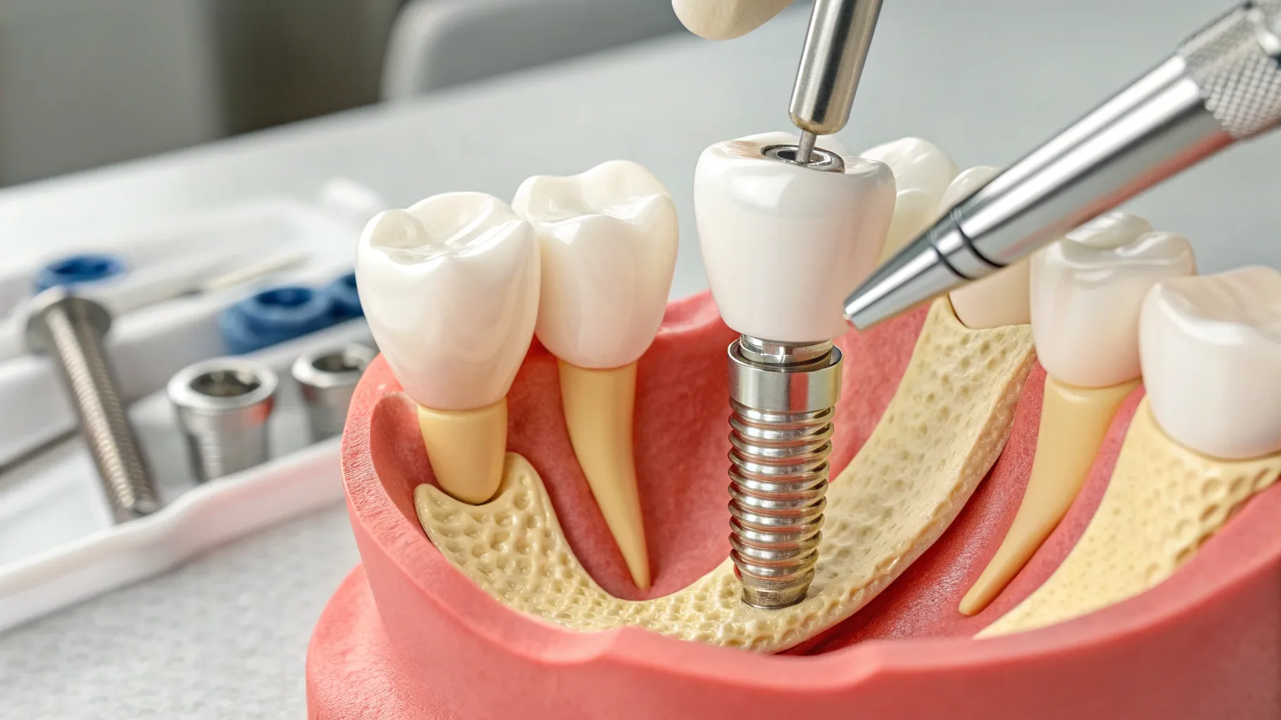 Az azonnali terhelésű implantátumok előnyei in a modern dental clinic setting.