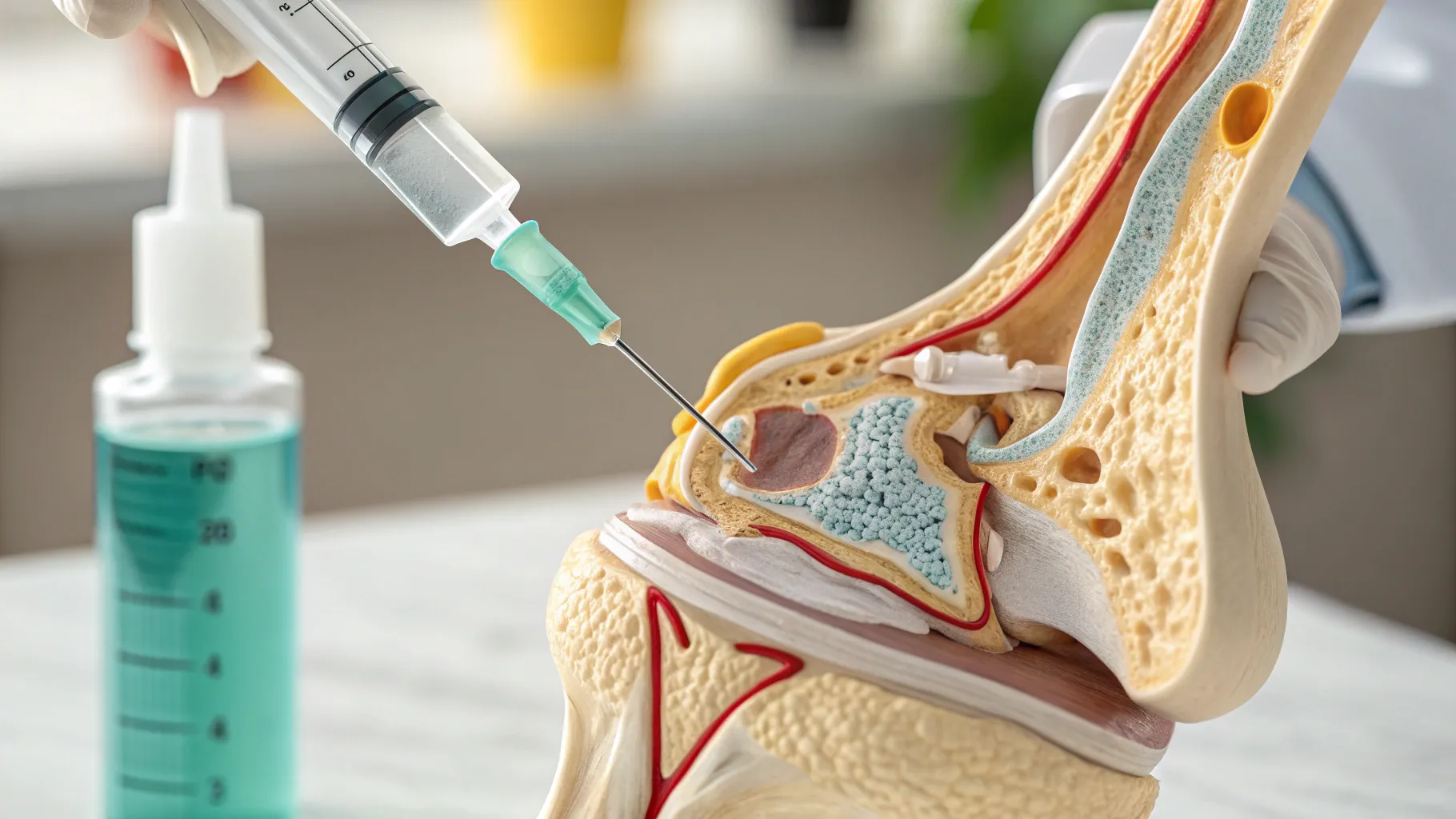 Iniezioni di gel per ginocchio per alleviare il dolore