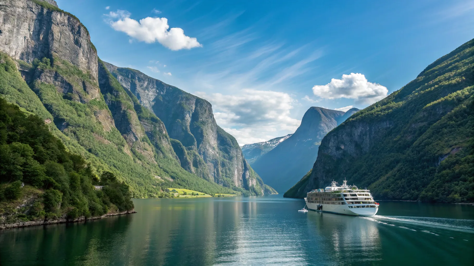 2025年オールインクルーシブの北欧クルーズパッケージ with scenic fjord views.