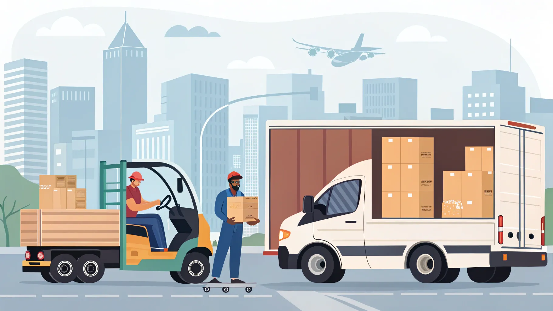 Discover high income driver jobs in an urban setting, showcasing diverse roles and vehicles.