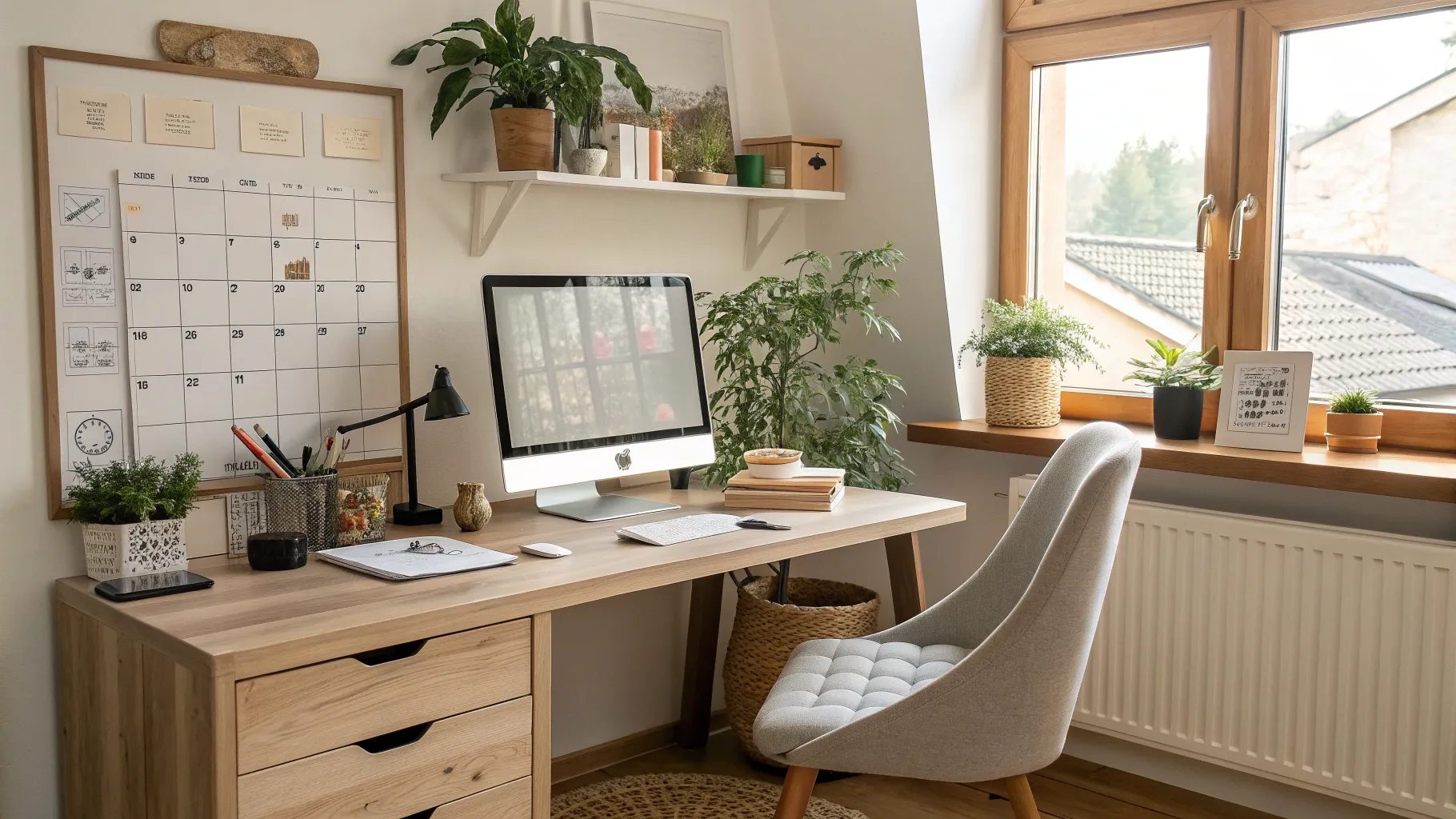 Appointment Scheduler Jobs for Seniors offer a cozy home office setup for comfort and productivity.