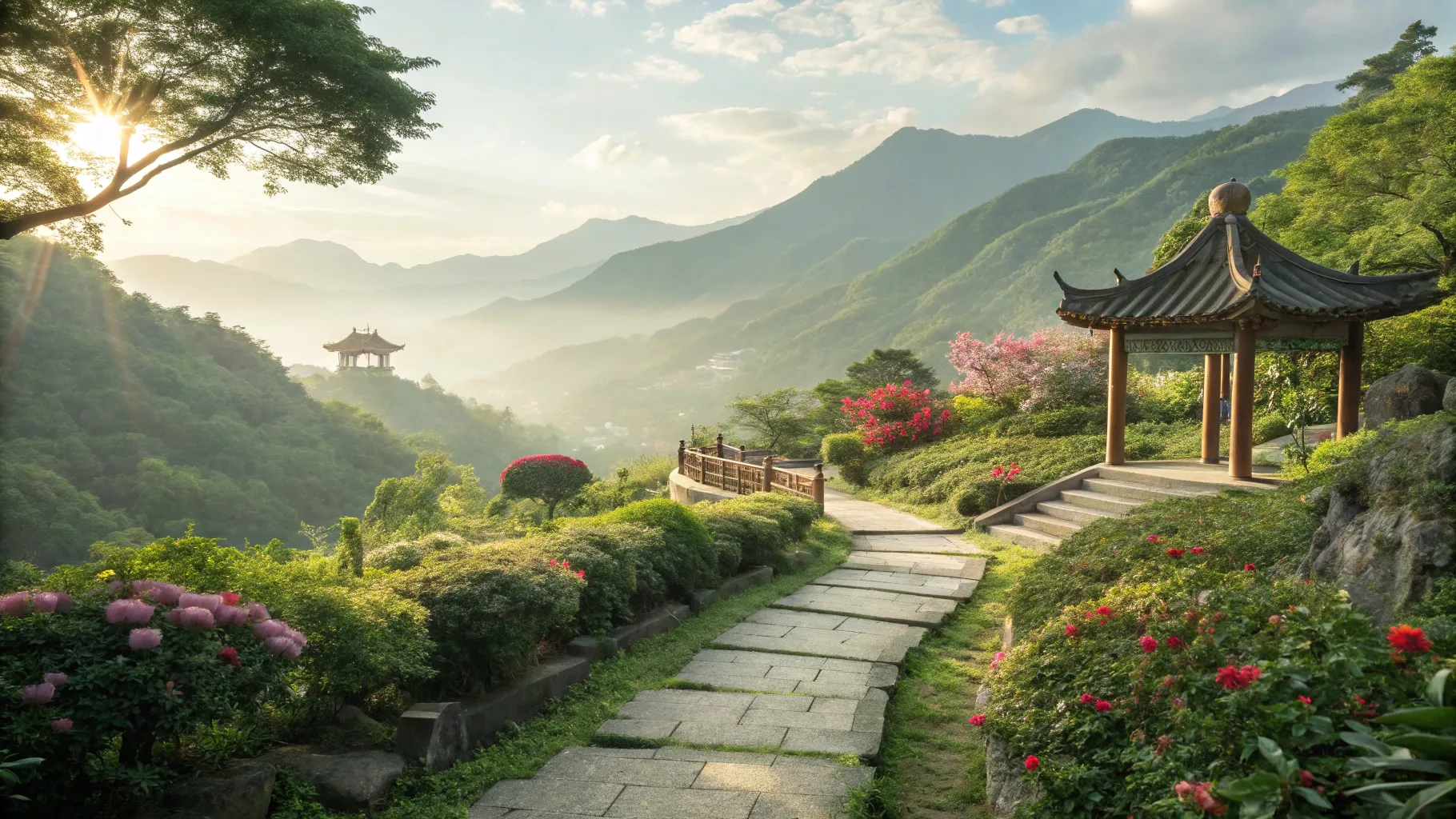 シニアのための台湾旅行 Enjoy lush landscapes and serene gardens in Taiwan.