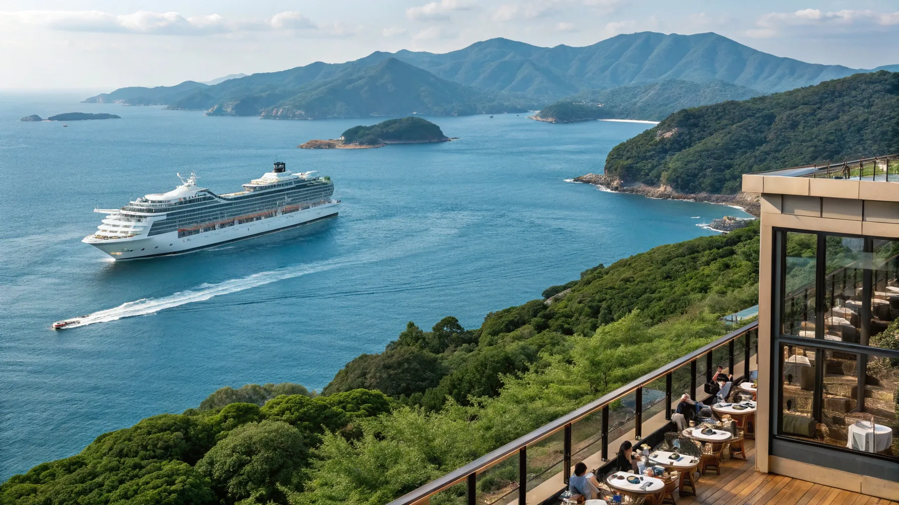 東京からソウルへのクルーズについてもっと読む 2026 美しい海と豪華な船の風景